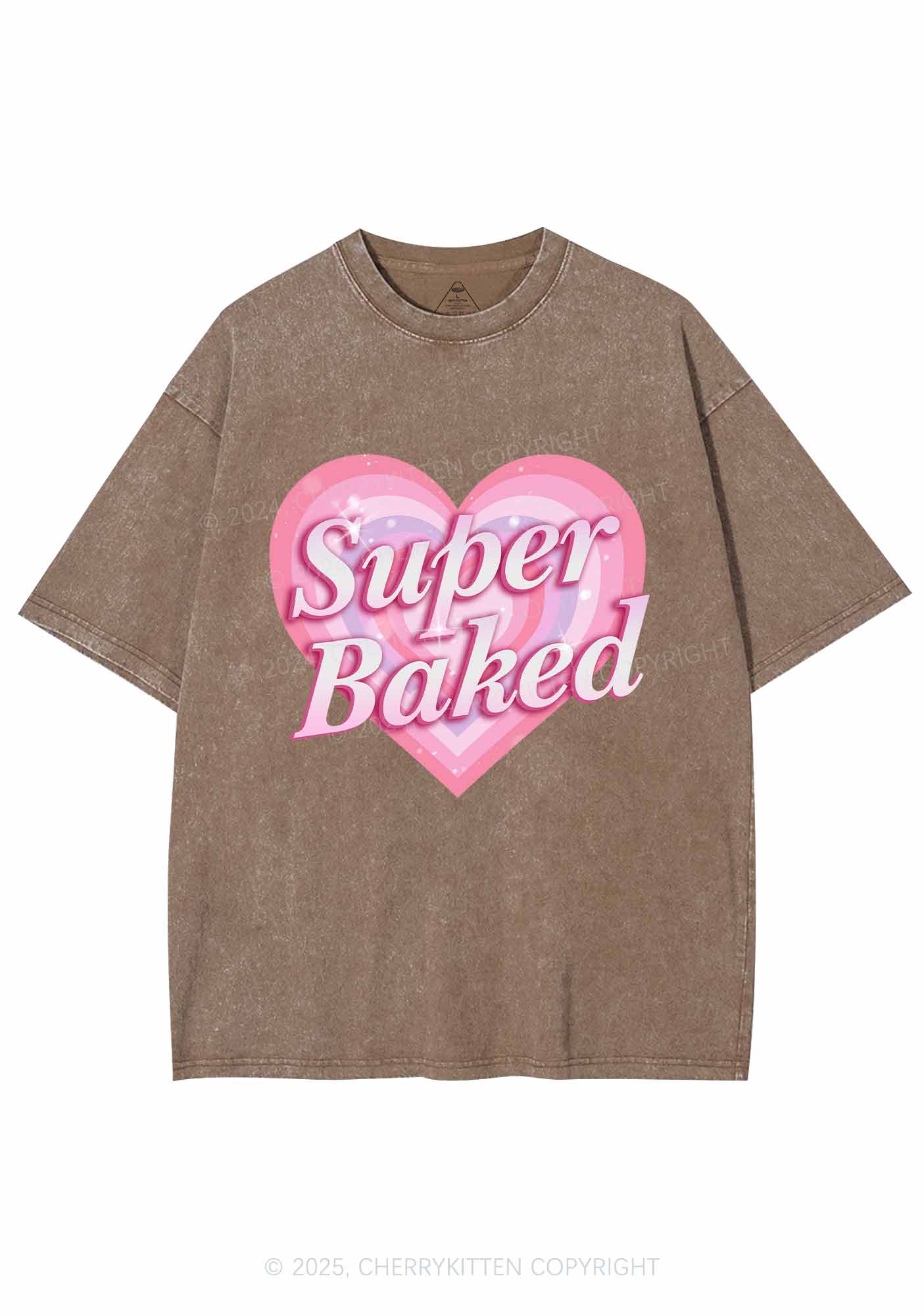 Super Baked Y2K Washed Tee Cherrykitten - Image 6
