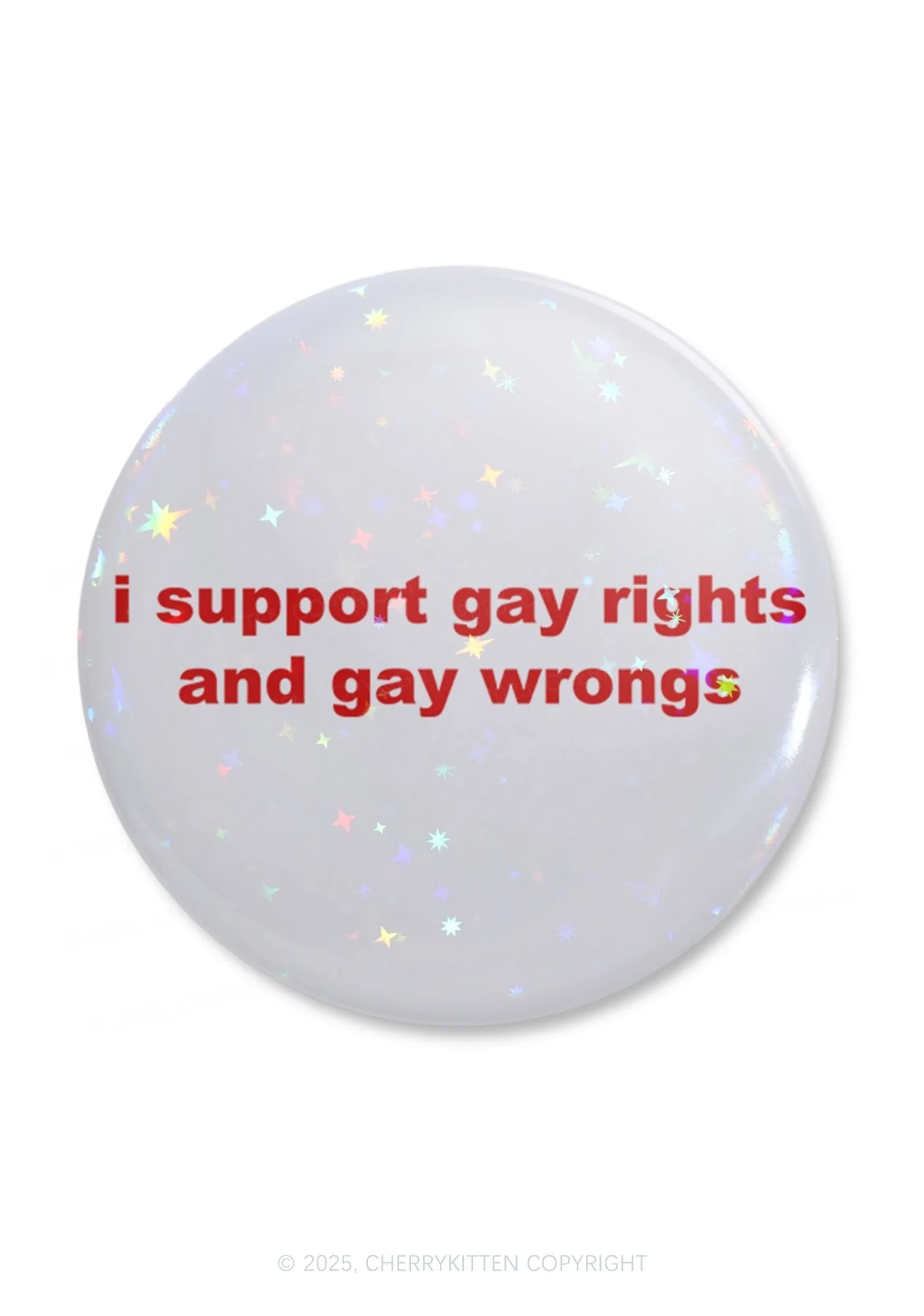 Support Gay Rights Pride 1Pc Y2K Pin Badge Cherrykitten - Image 2