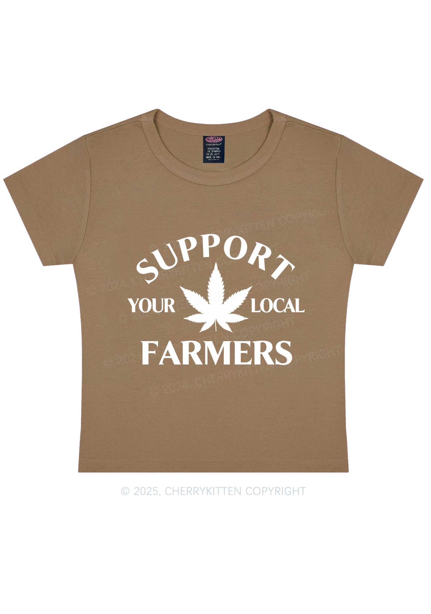 Support Your Local Farmers Y2K Baby Tee Cherrykitten - Image 12