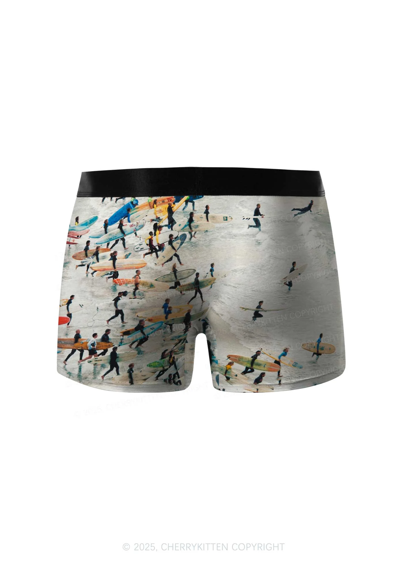 Surfing Beach Y2K Print Men Boxer Briefs Cherrykitten - Image 2