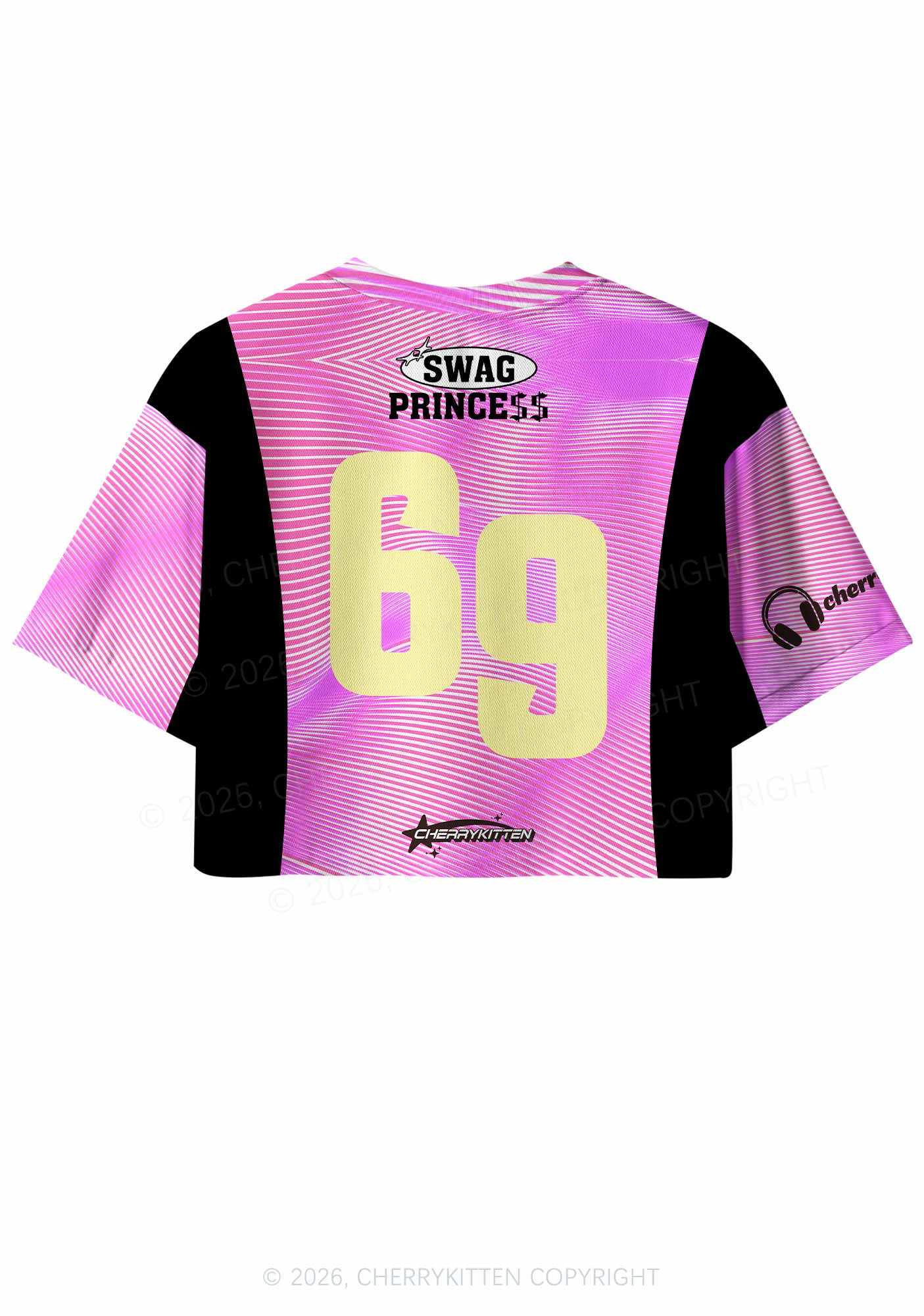 Swag Princess Y2K Crop Sport Jersey Shirts Cherrykitten - Image 3