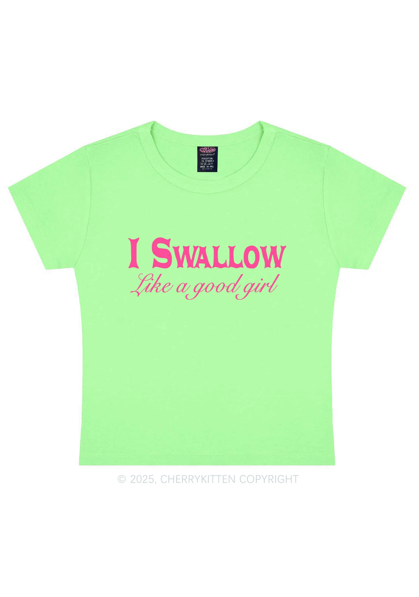 Swallow Like Good Gril Y2K Baby Tee Cherrykitten - Image 11