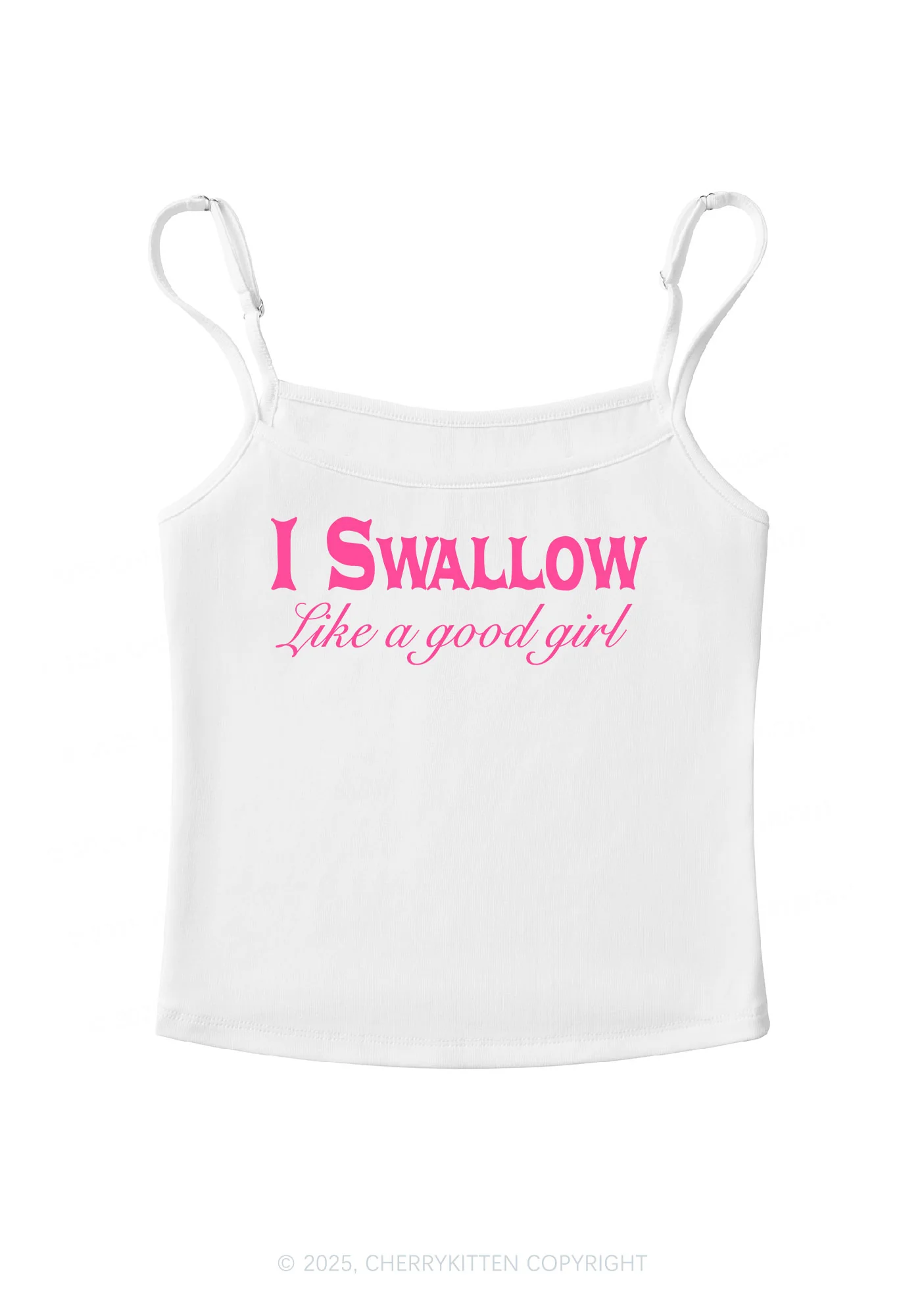 Swallow Like Good Gril Y2K Spaghetti Strap Cami Cherrykitten - Image 3