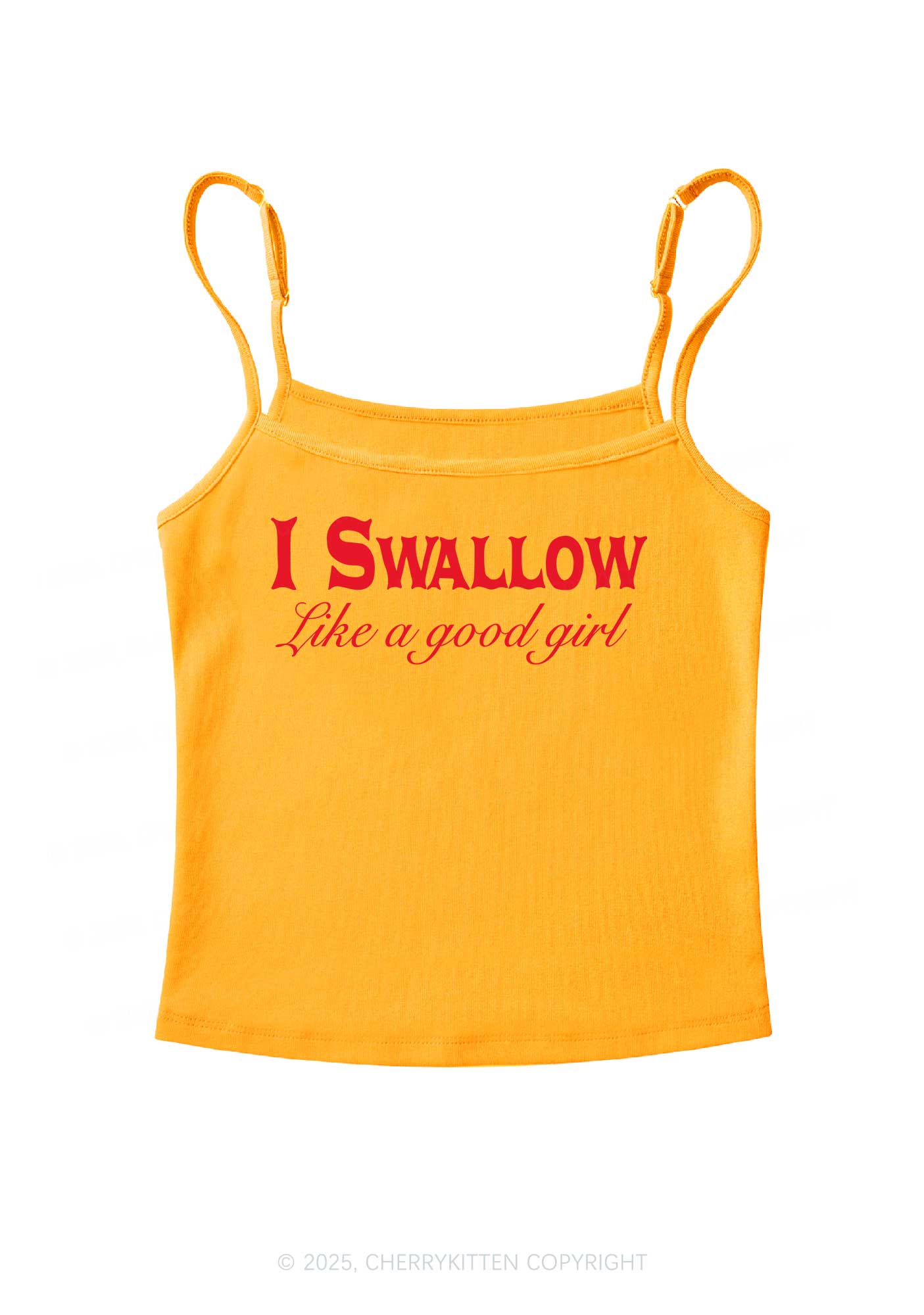 Swallow Like Good Gril Y2K Spaghetti Strap Cami Cherrykitten - Image 5