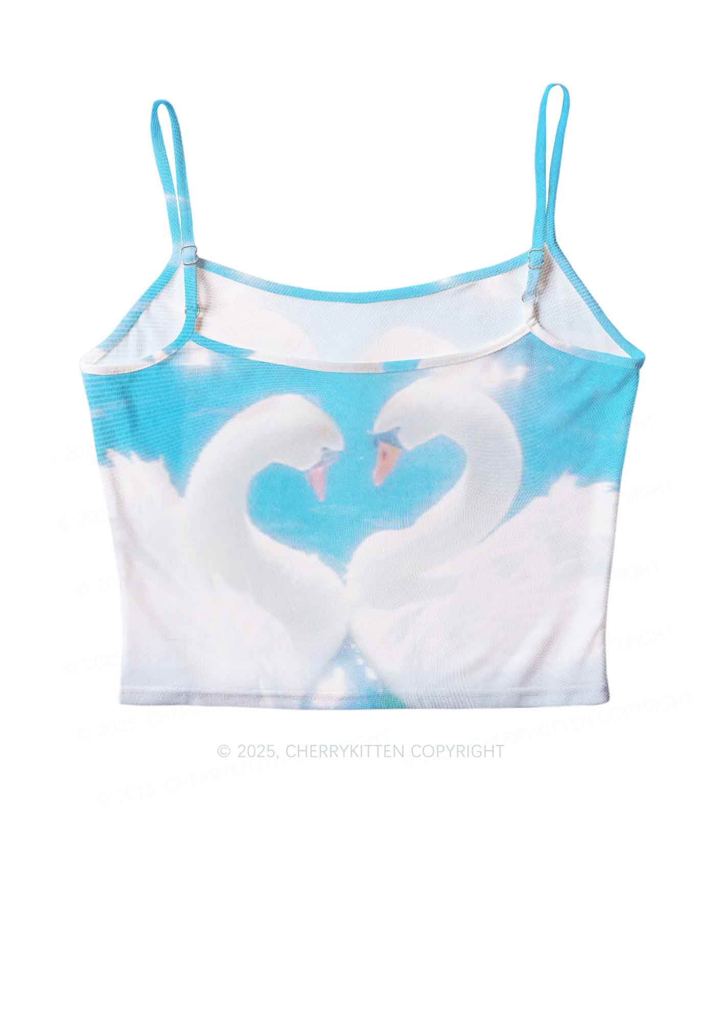 Swan Lovers Y2K Mesh Cami Tank Cherrykitten - Image 3
