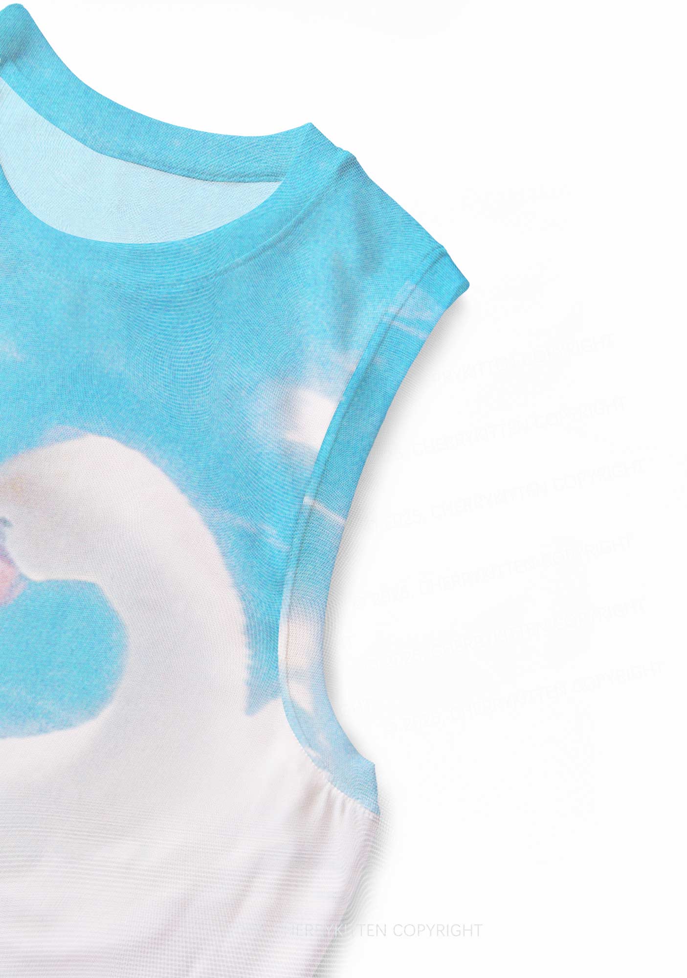 Swan Lovers Y2K Mesh Muscle Tank Cherrykitten - Image 5