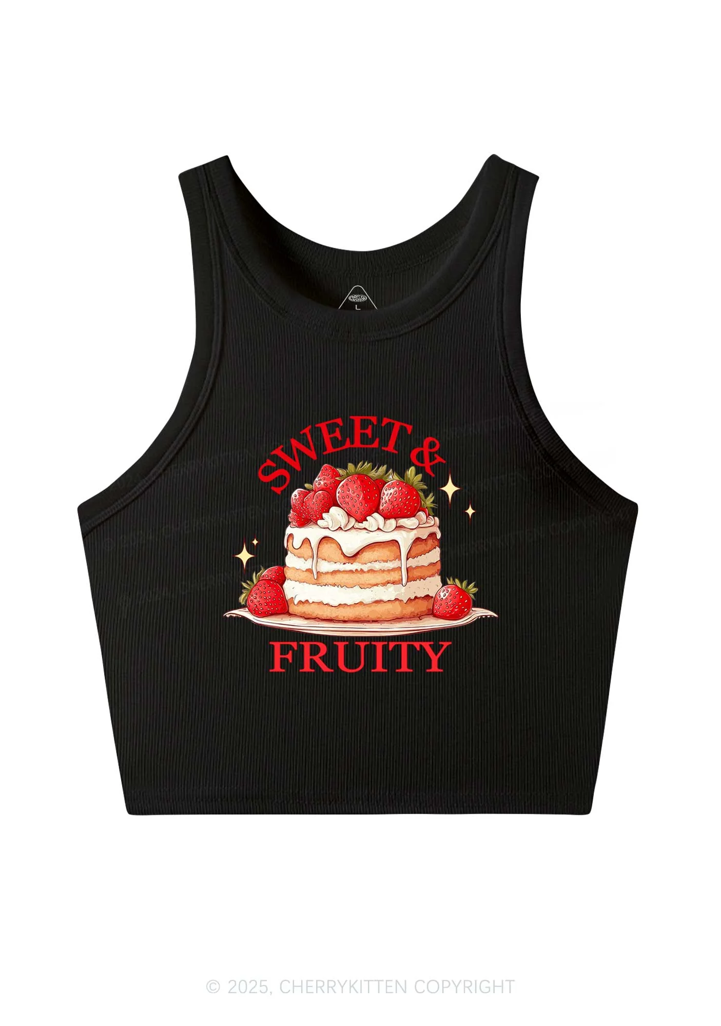 Sweet And Fruity Cake Y2K Crop Tank Top Cherrykitten - Image 3