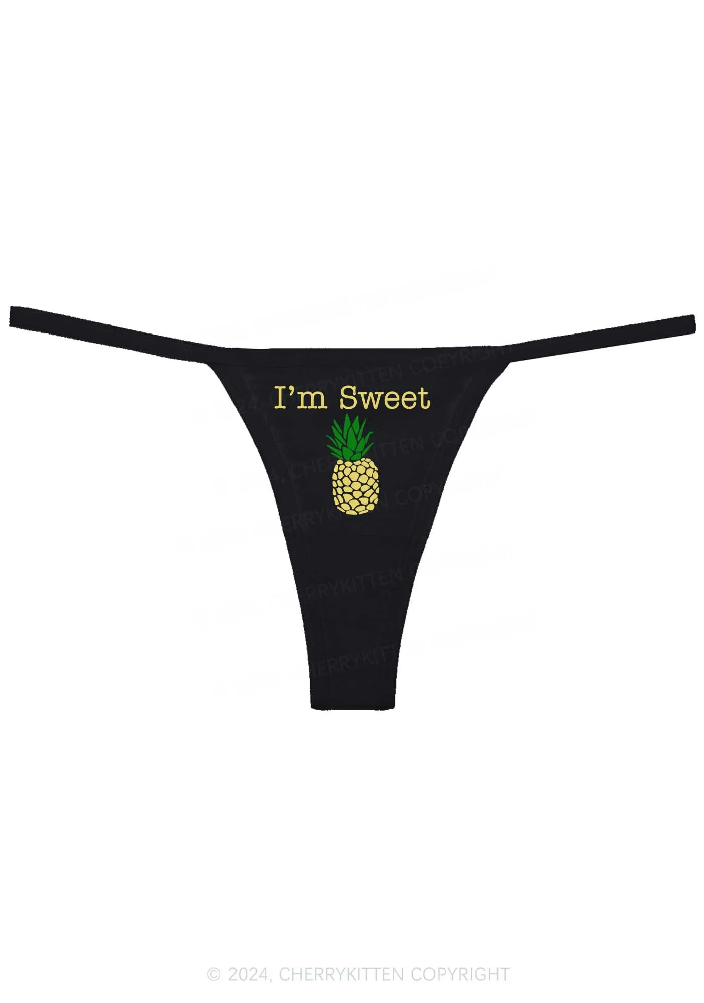 Sweet Pineapple Y2K Flat String Thong Cherrykitten - Image 4