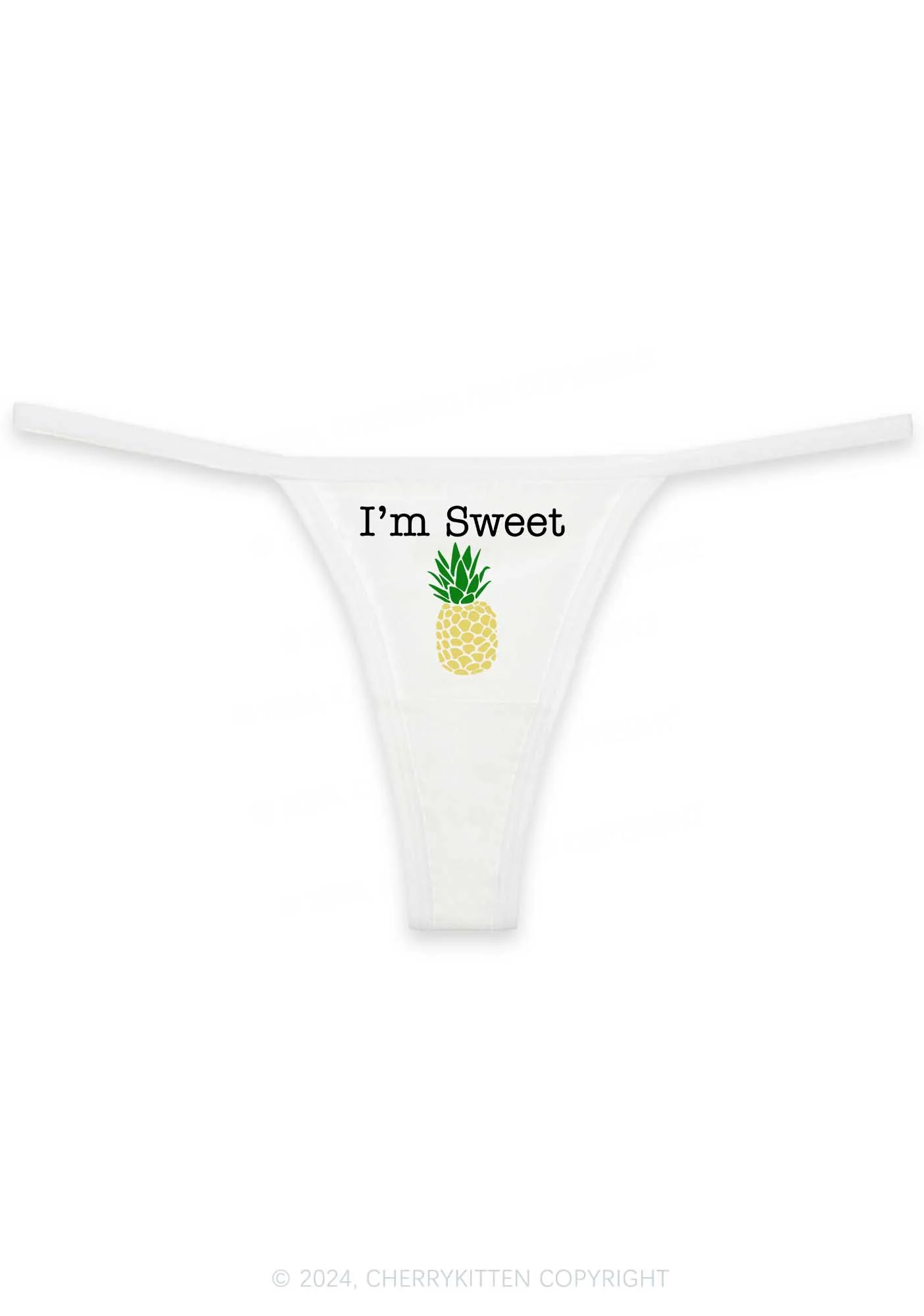 Sweet Pineapple Y2K Flat String Thong Cherrykitten - Image 5