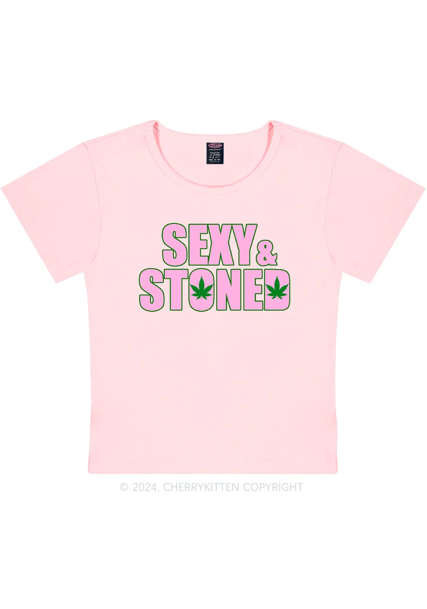 Sx Stoned Y2K Baby Tee Cherrykitten - Image 10