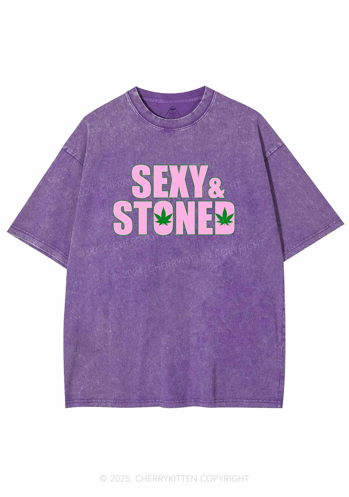 Sx Stoned Y2K Washed Tee Cherrykitten - Image 4