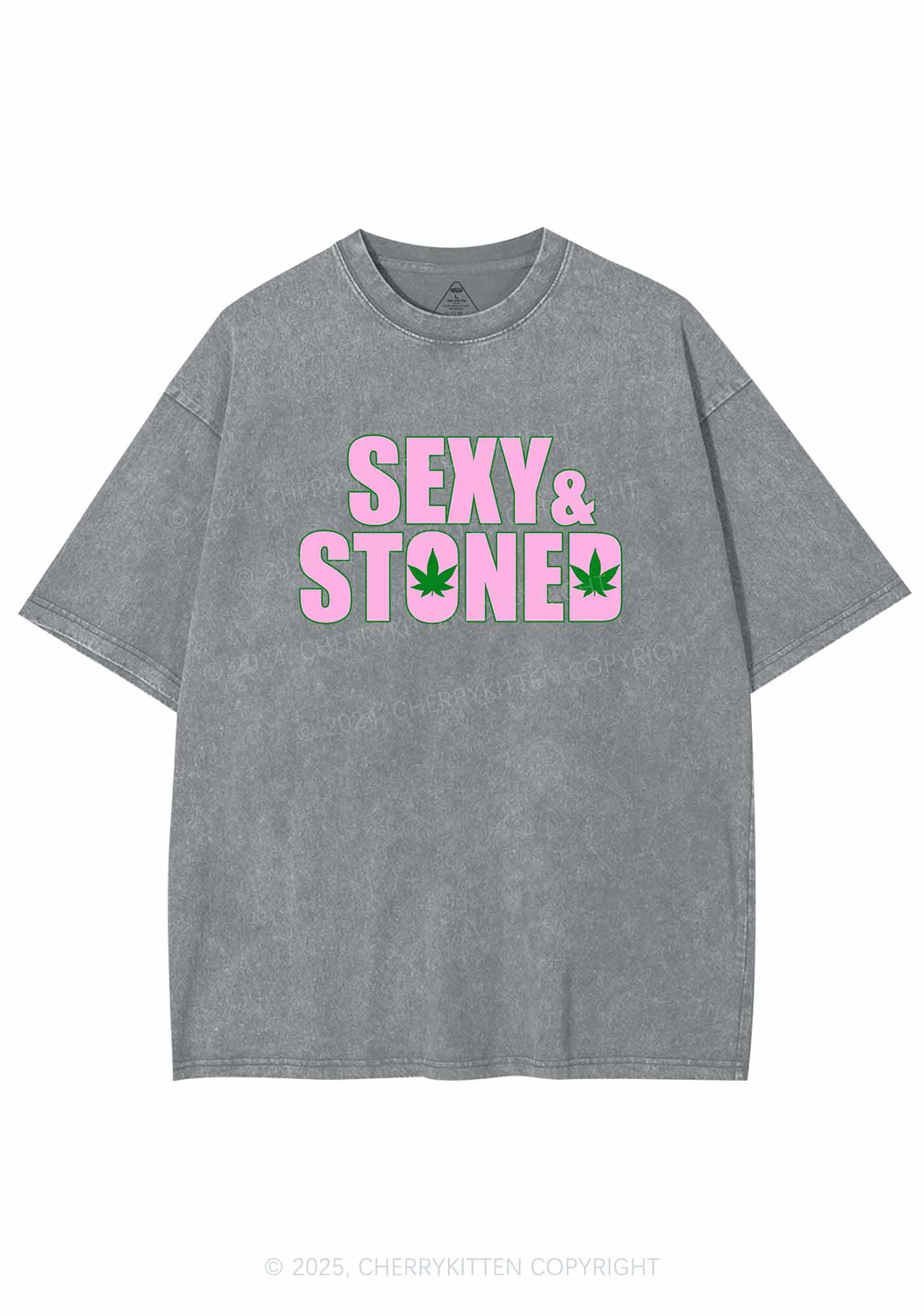 Sx Stoned Y2K Washed Tee Cherrykitten - Image 7
