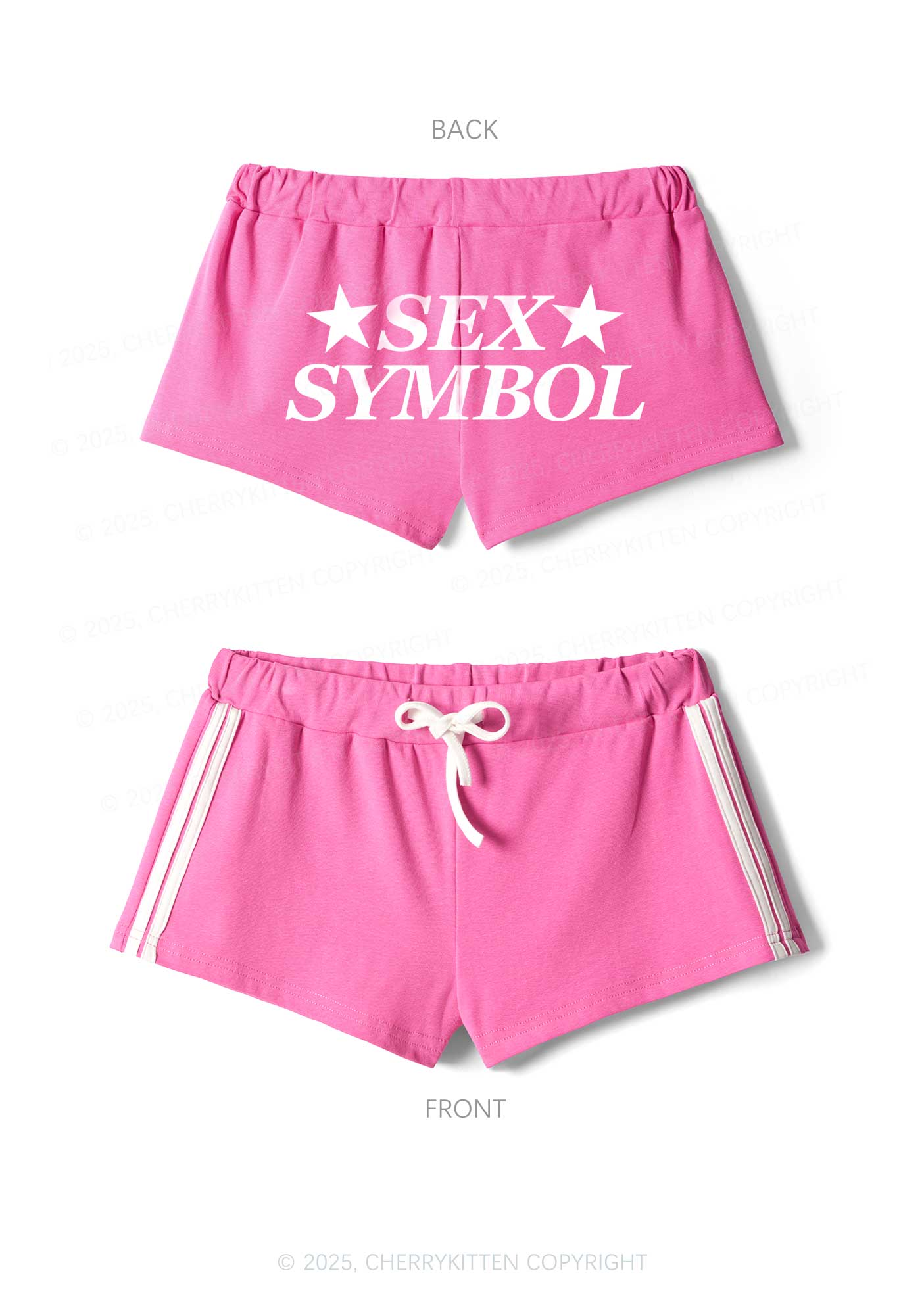 Sx Symbol Y2K Drawstring Mini Shorts Cherrykitten - Image 4