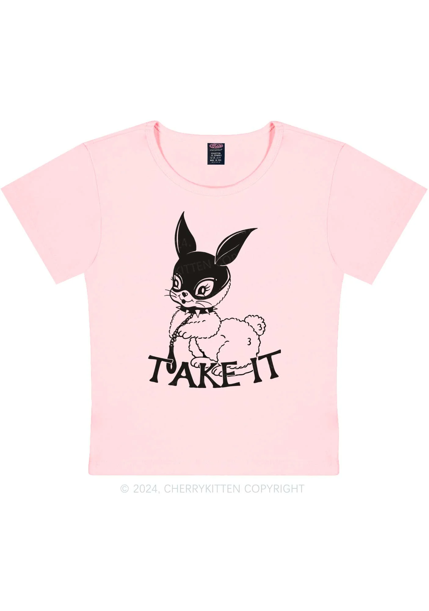Take It Bunny Y2K Baby Tee Cherrykitten - Image 11