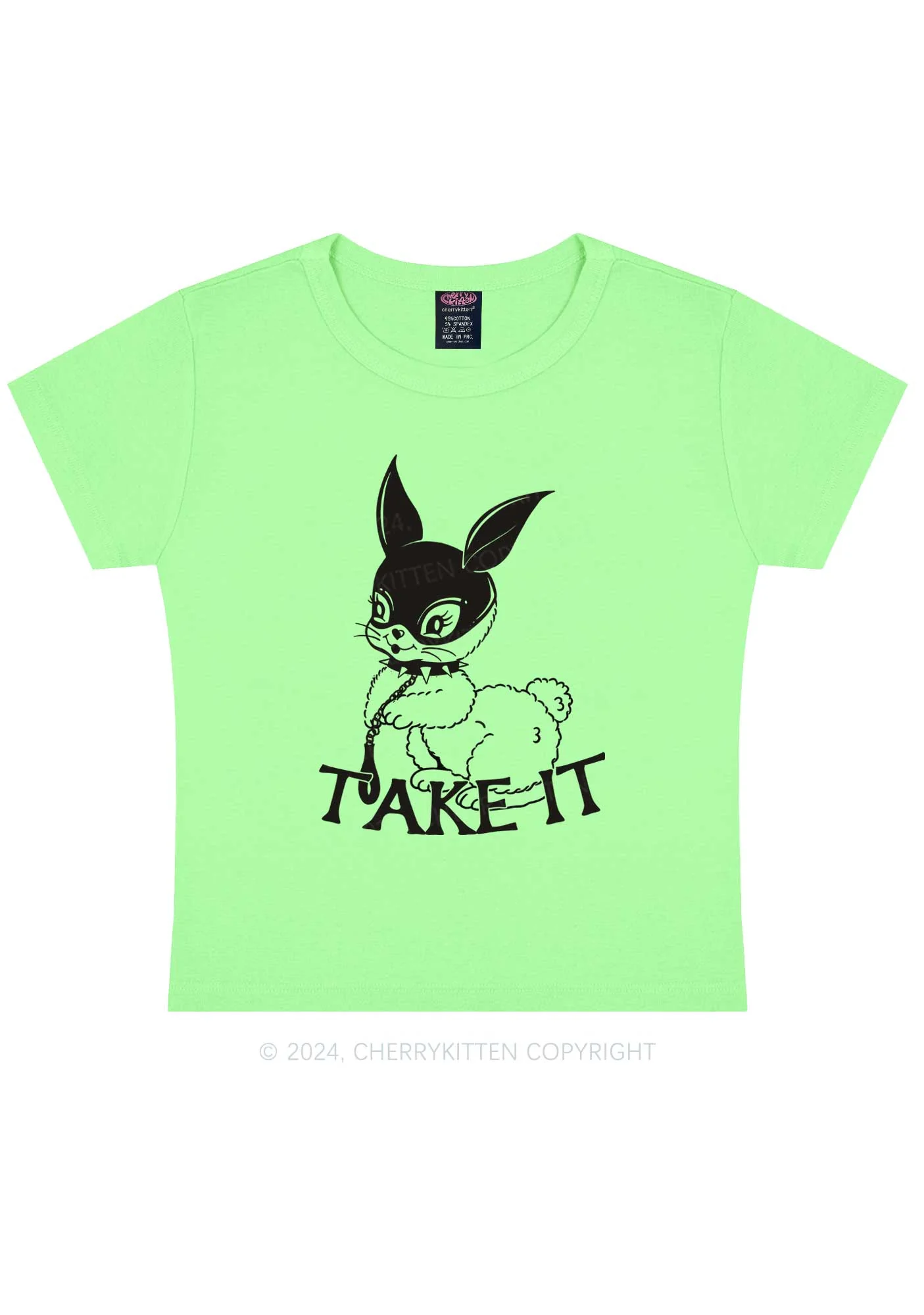 Take It Bunny Y2K Baby Tee Cherrykitten - Image 12