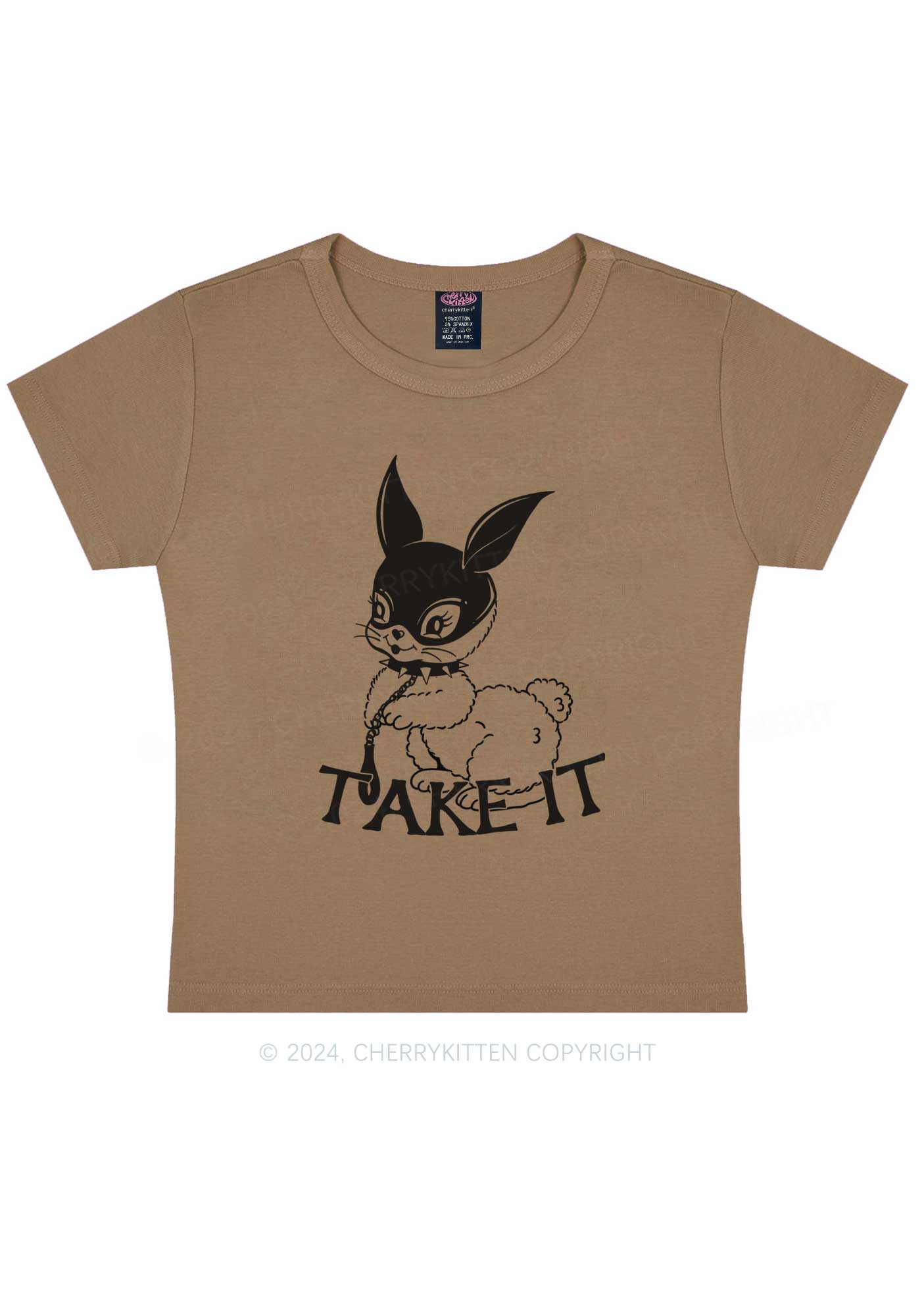 Take It Bunny Y2K Baby Tee Cherrykitten - Image 8