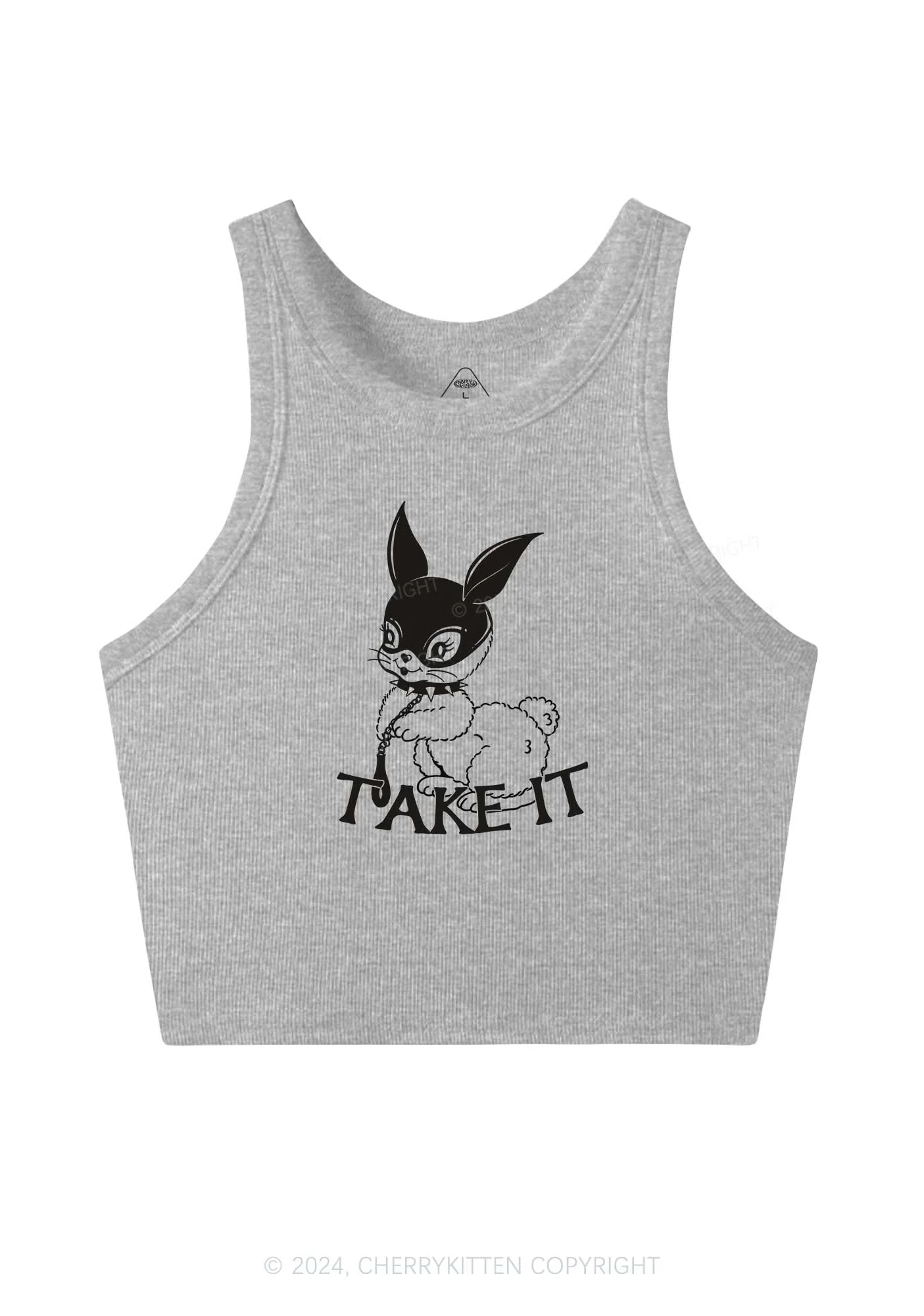 Take It Bunny Y2K Crop Tank Top Cherrykitten - Image 4