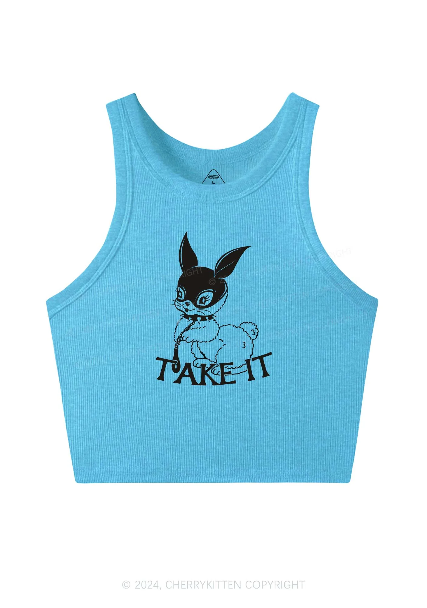 Take It Bunny Y2K Crop Tank Top Cherrykitten - Image 5