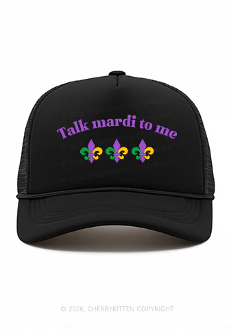 Talk Mardi To Me Y2K Trucker Hat Cherrykitten - Image 2