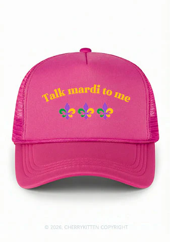 Talk Mardi To Me Y2K Trucker Hat Cherrykitten - Image 3