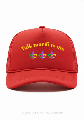 Talk Mardi To Me Y2K Trucker Hat Cherrykitten - Image 4