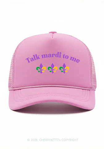 Talk Mardi To Me Y2K Trucker Hat Cherrykitten - Image 6