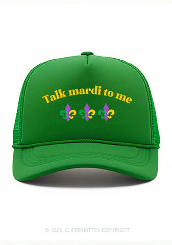 Talk Mardi To Me Y2K Trucker Hat Cherrykitten - Image 7