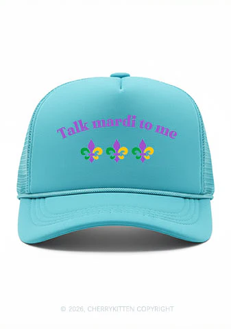 Talk Mardi To Me Y2K Trucker Hat Cherrykitten - Image 9