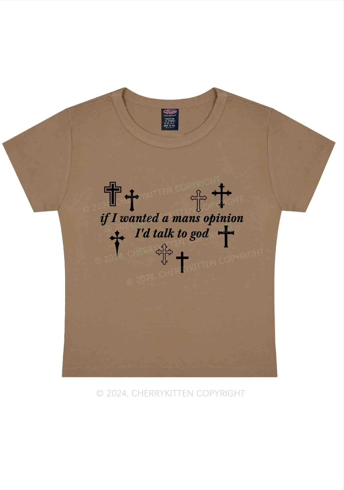 Talk To God Y2K Baby Tee Cherrykitten - Image 11