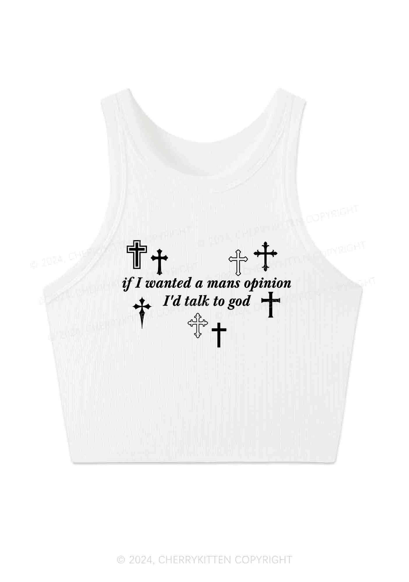 Talk To God Y2K Crop Tank Top Cherrykitten - Image 3
