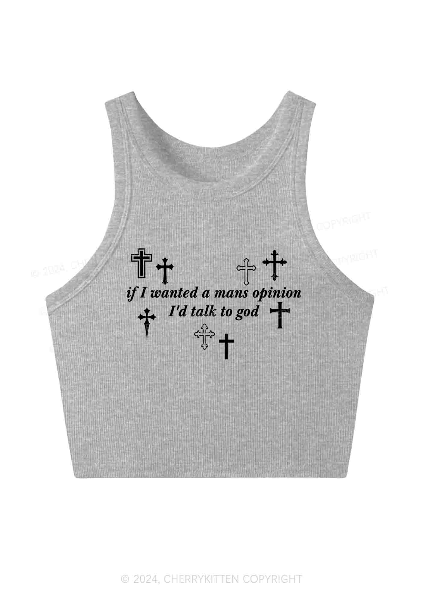 Talk To God Y2K Crop Tank Top Cherrykitten - Image 4