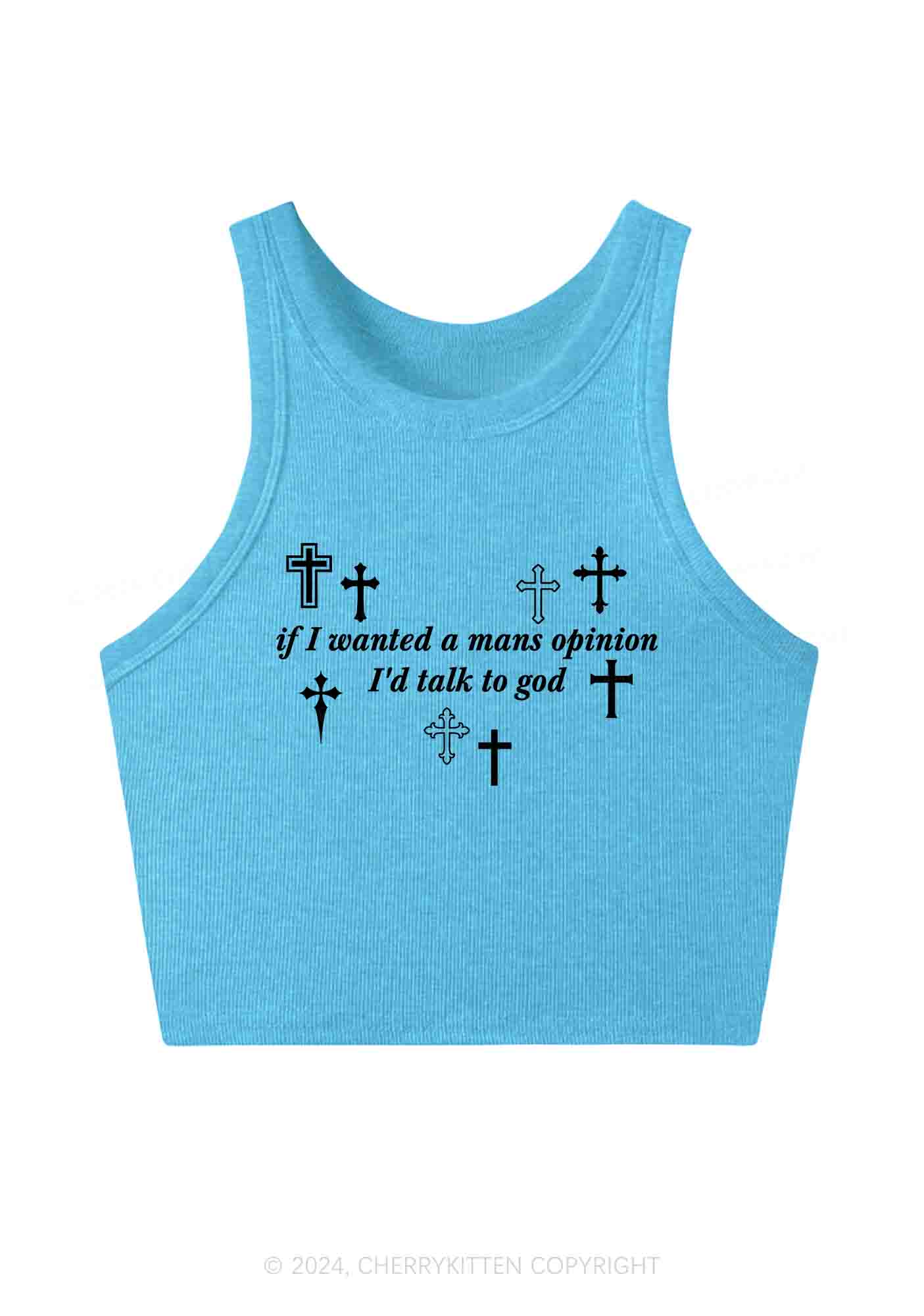 Talk To God Y2K Crop Tank Top Cherrykitten - Image 5