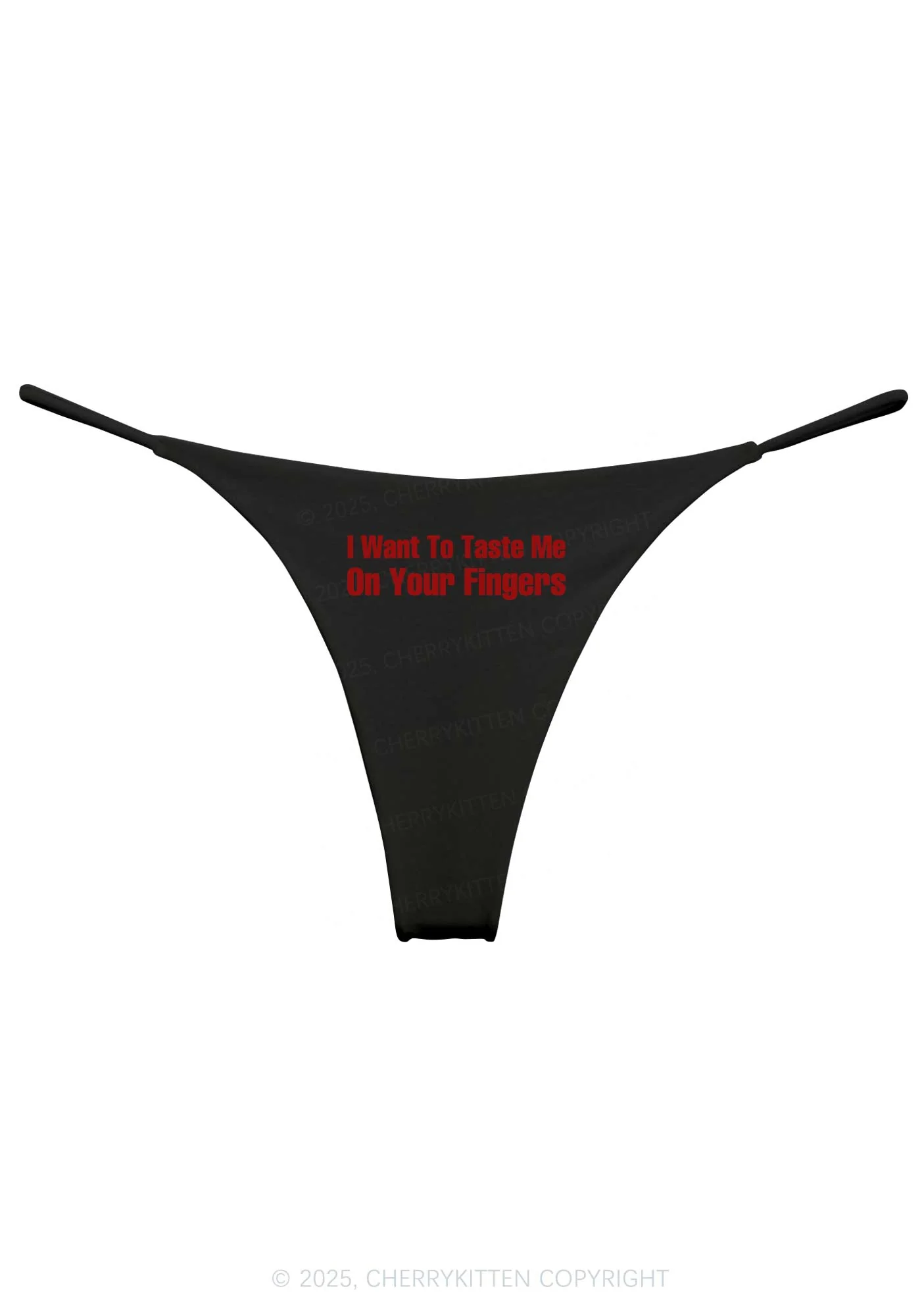 Taste Me On Fingers Y2K Bikini String Thong Cherrykitten - Image 3