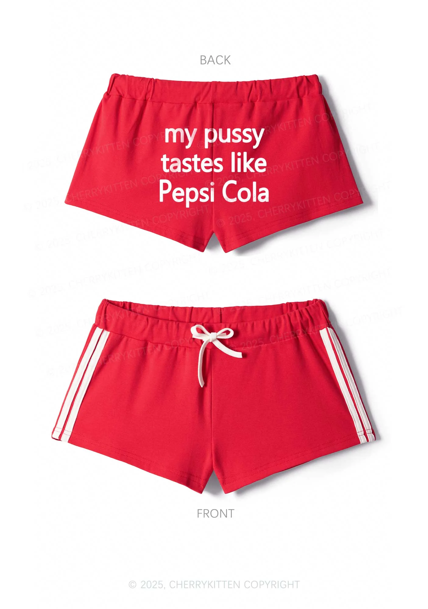 Tastes Like Cola Y2K Drawstring Mini Shorts Cherrykitten - Image 4