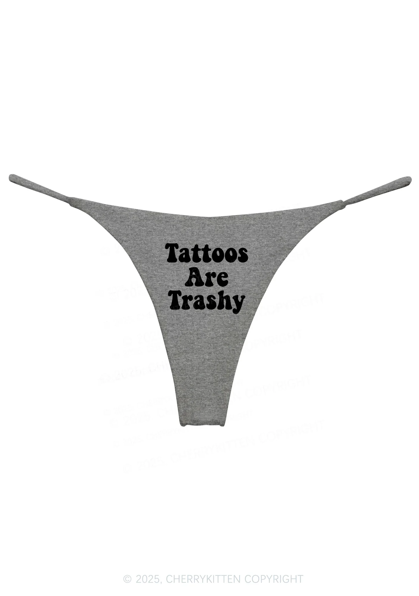 Tattoos Are Trashy Y2K Bikini String Thong Cherrykitten - Image 10