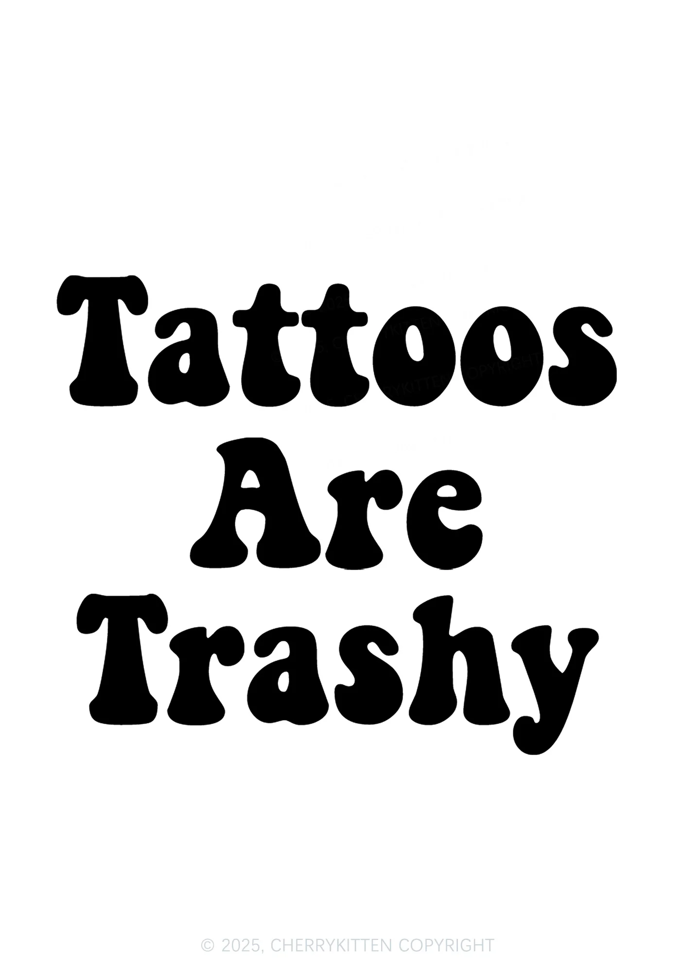 Tattoos Are Trashy Y2K Bikini String Thong Cherrykitten - Image 2