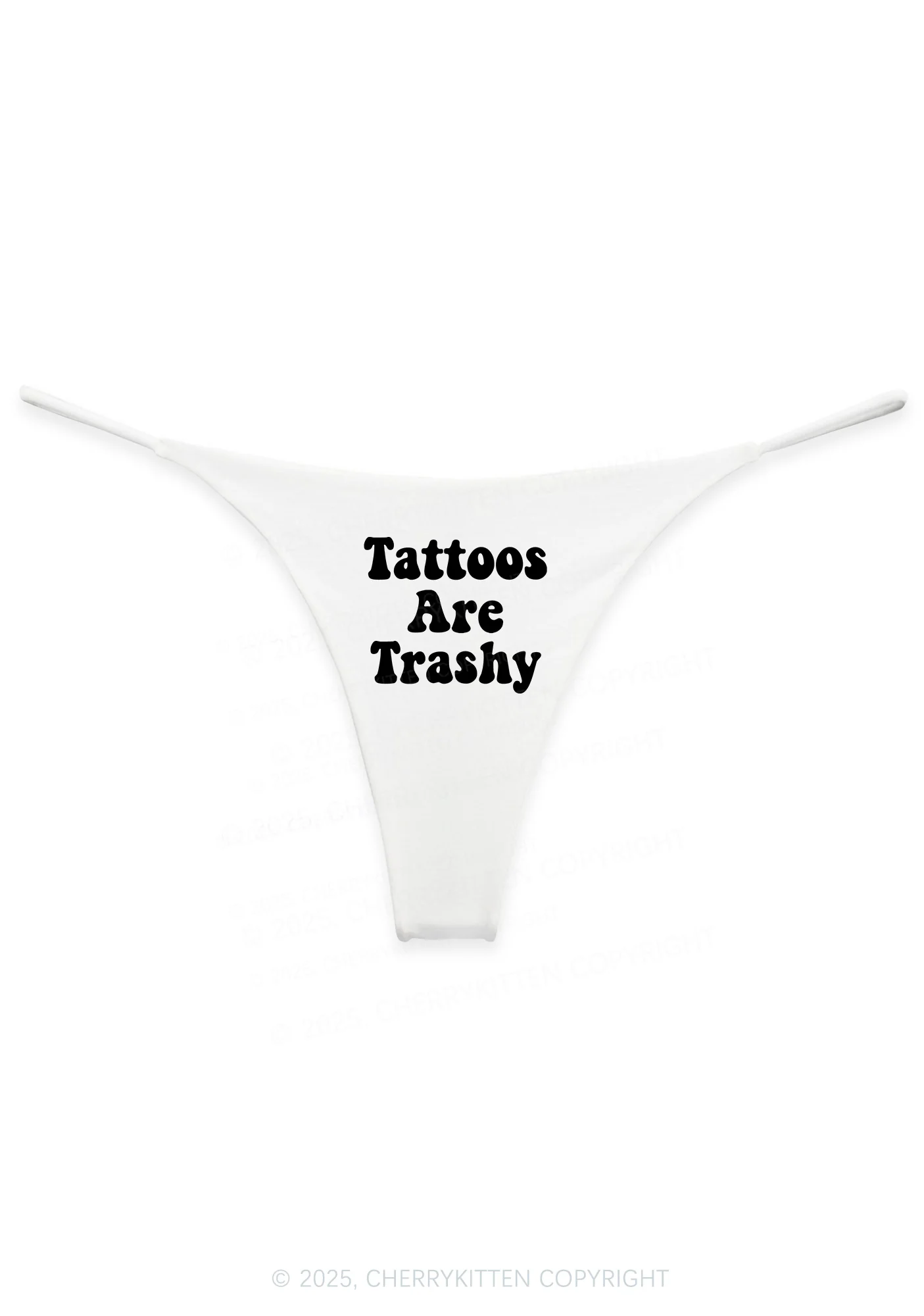 Tattoos Are Trashy Y2K Bikini String Thong Cherrykitten - Image 4