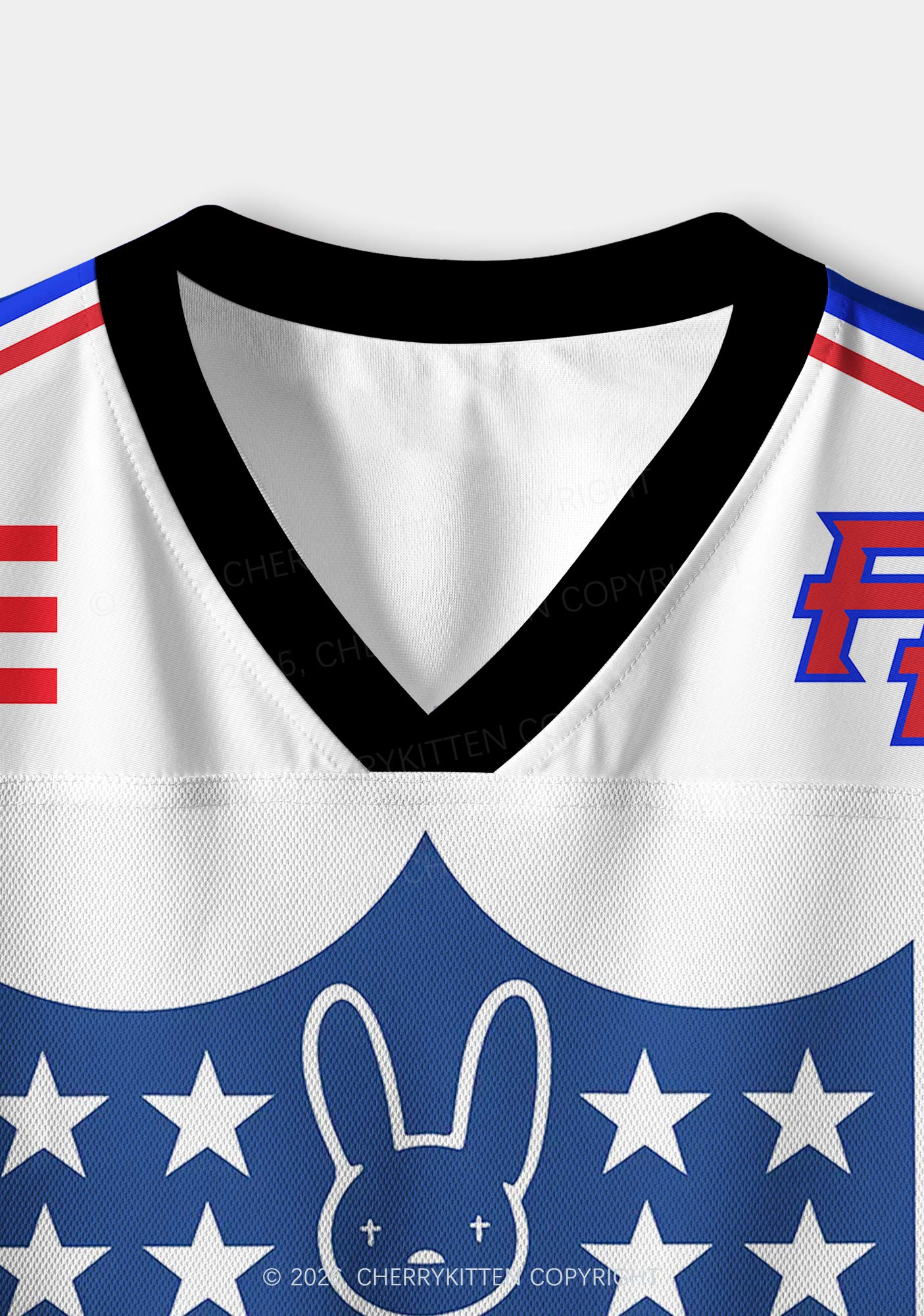 Team Bunny Y2K Crop Sport Jersey Shirts Cherrykitten - Image 5