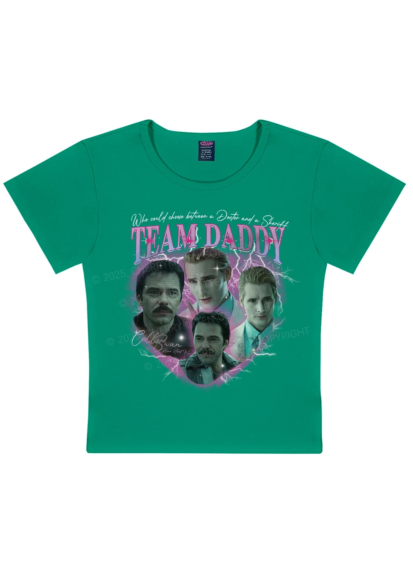 Team Daddy Y2K Baby Tee Cherrykitten - Image 10
