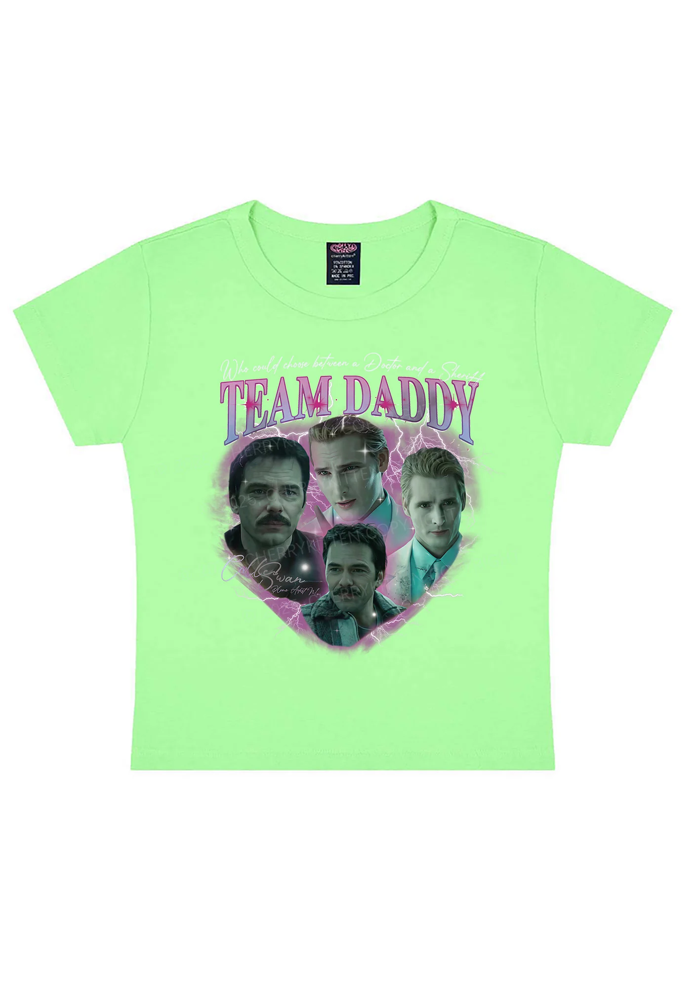 Team Daddy Y2K Baby Tee Cherrykitten - Image 12