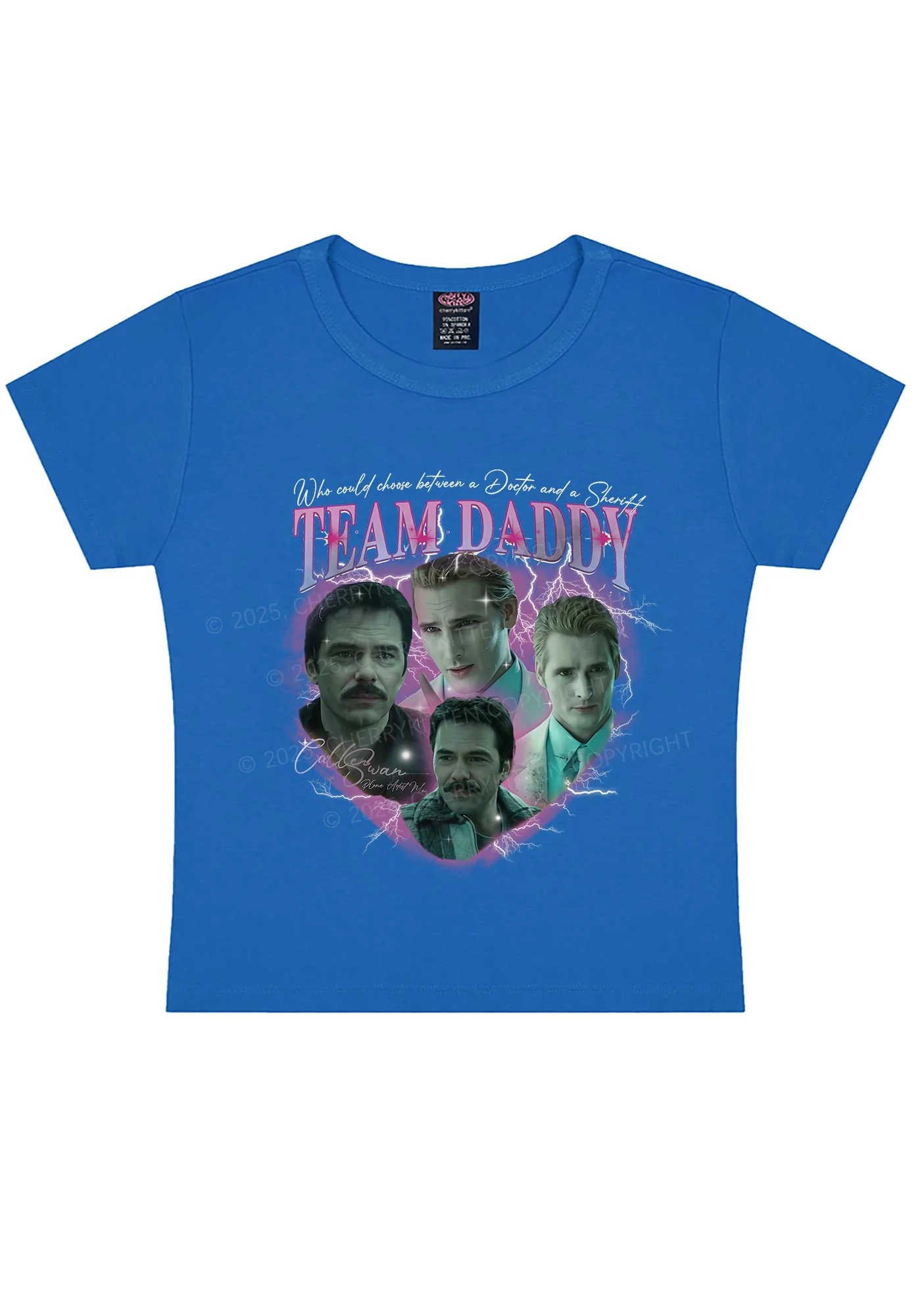Team Daddy Y2K Baby Tee Cherrykitten - Image 8