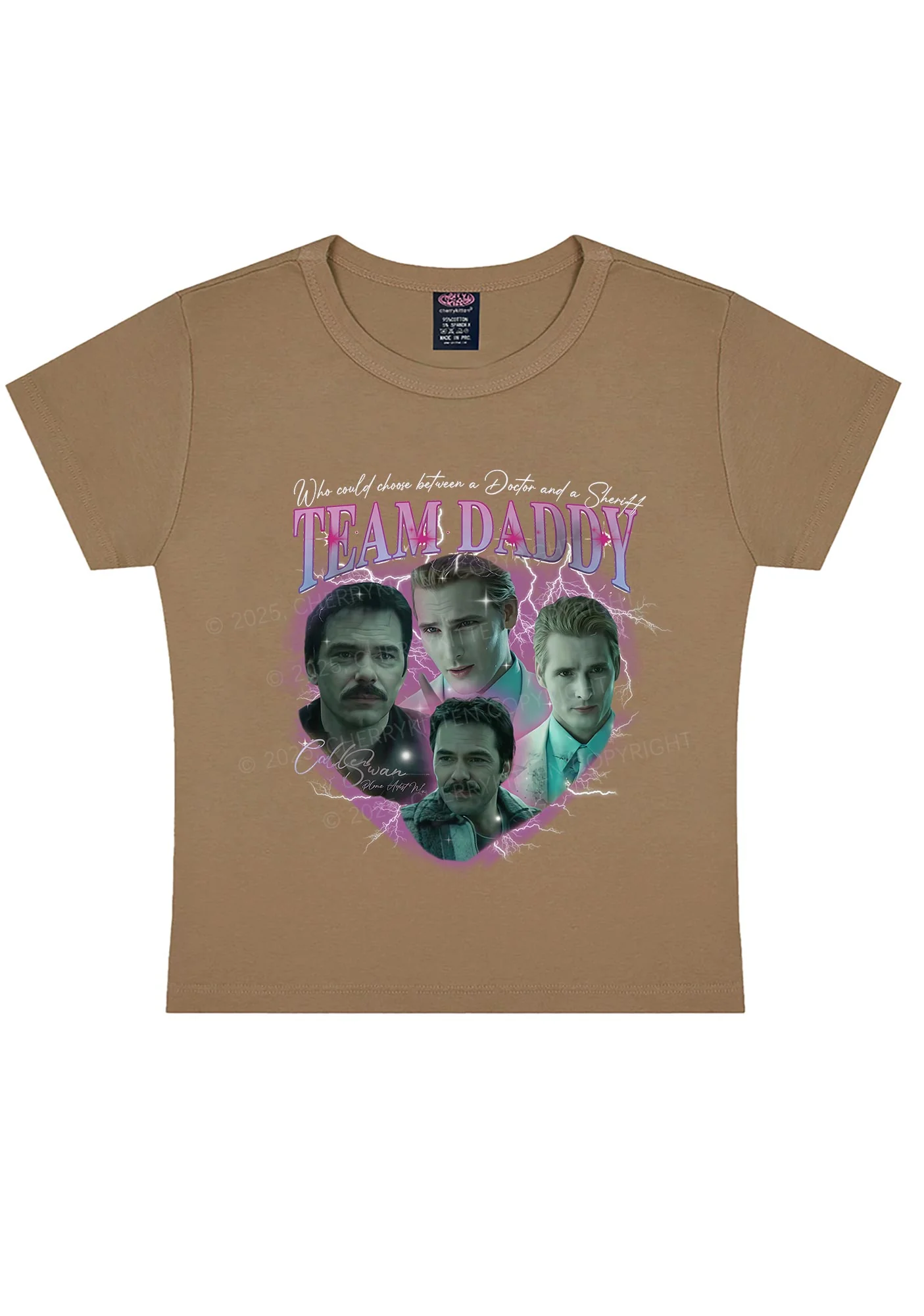 Team Daddy Y2K Baby Tee Cherrykitten - Image 9