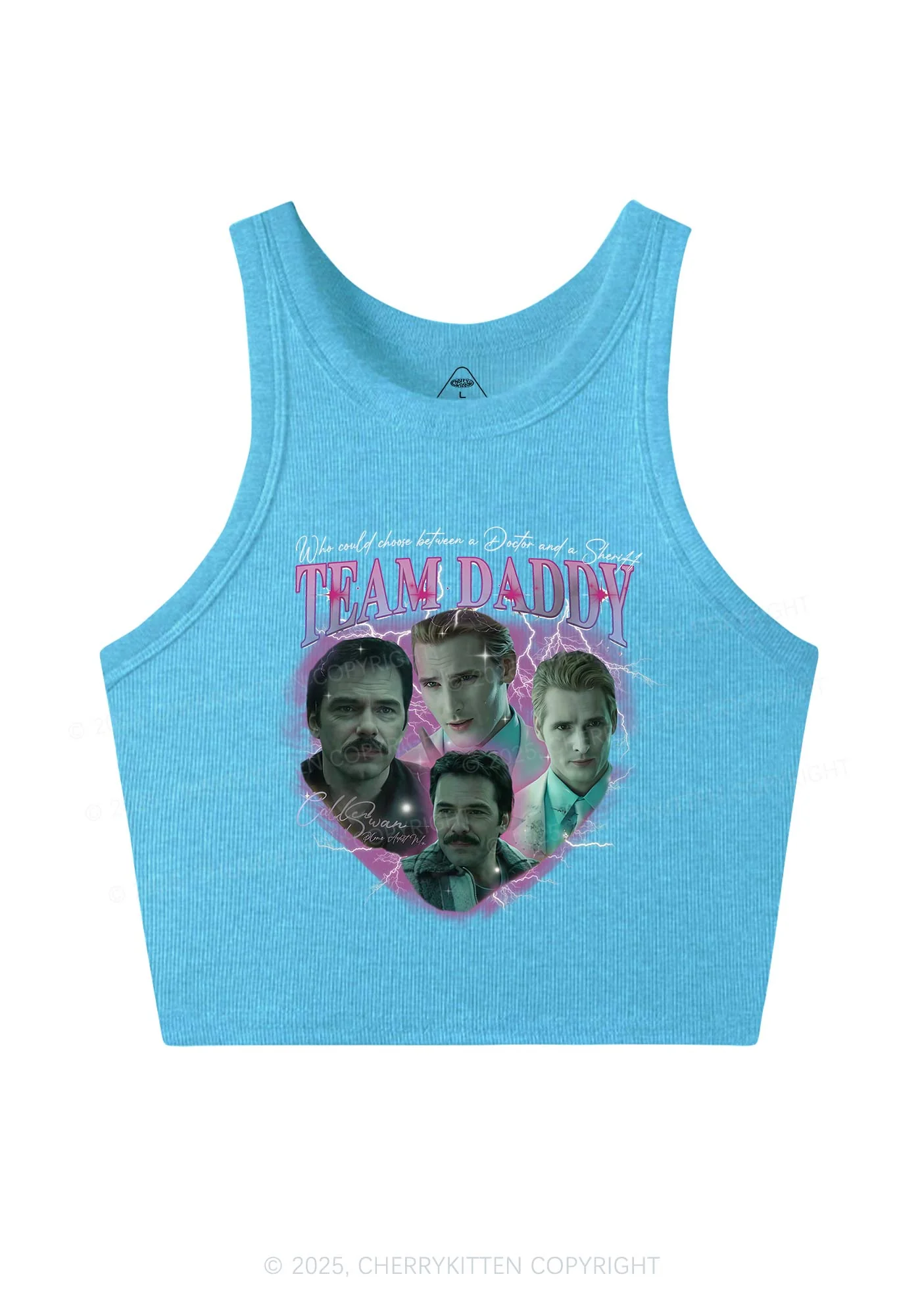 Team Daddy Y2K Crop Tank Top Cherrykitten - Image 3