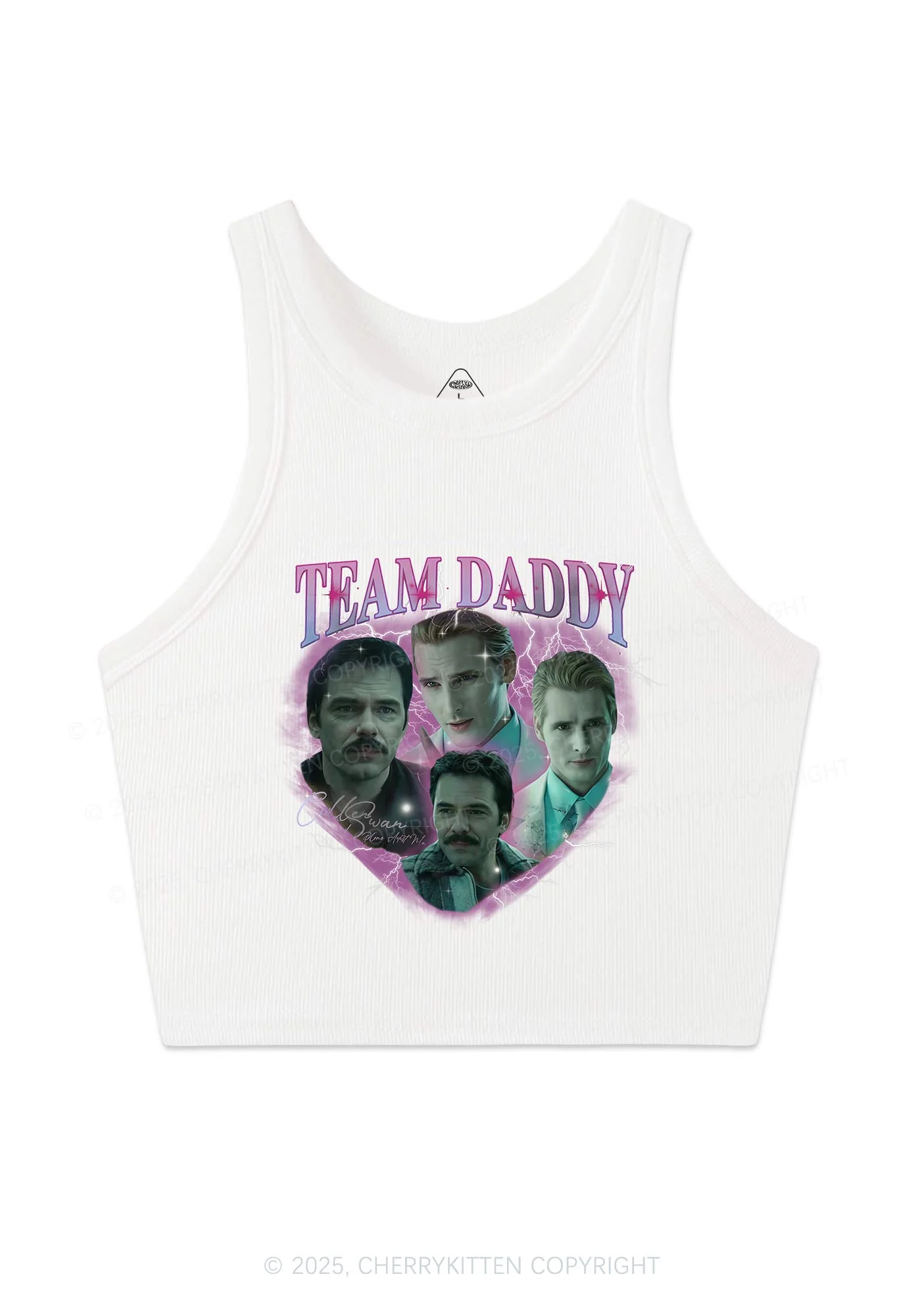 Team Daddy Y2K Crop Tank Top Cherrykitten - Image 4