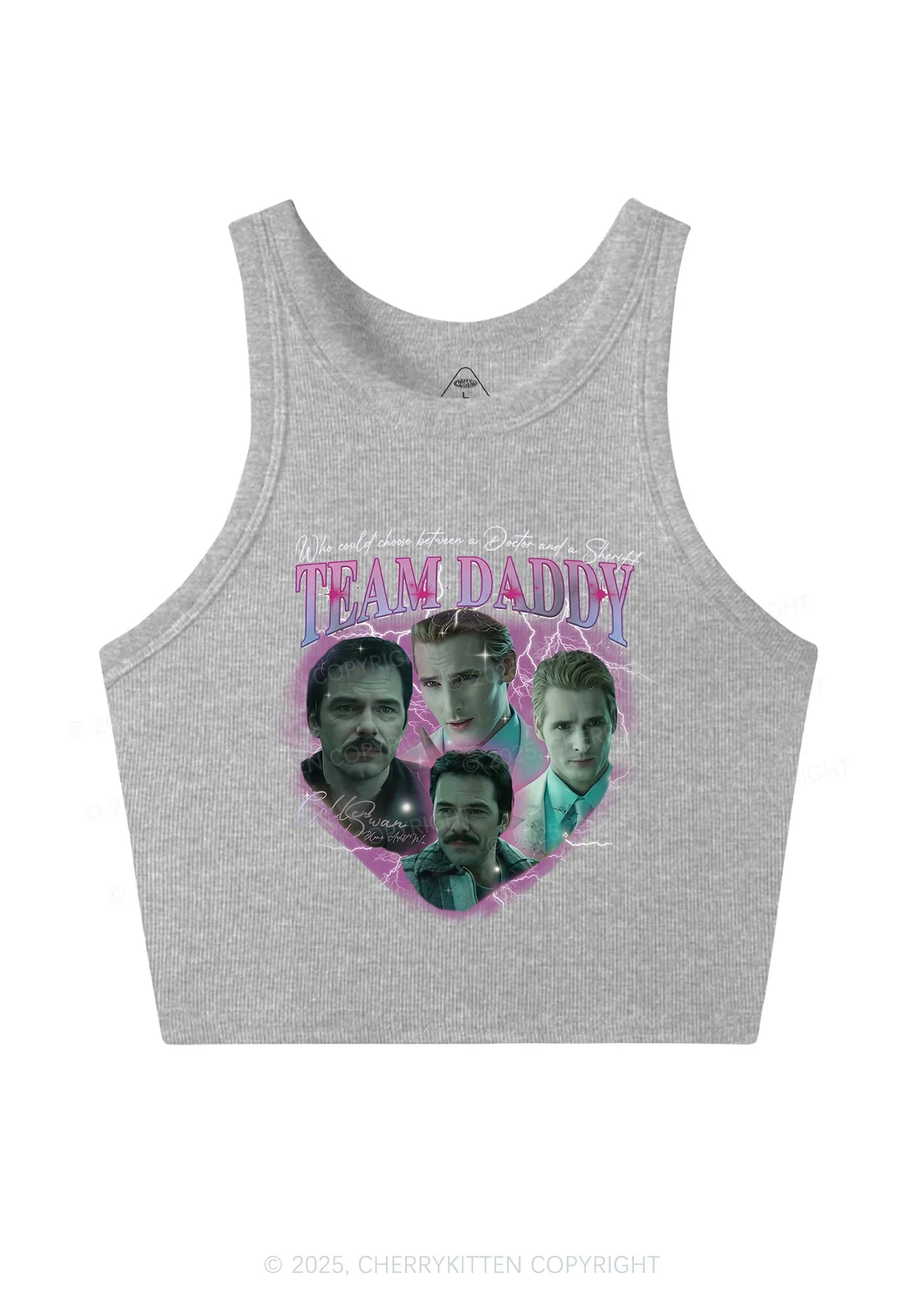 Team Daddy Y2K Crop Tank Top Cherrykitten - Image 5