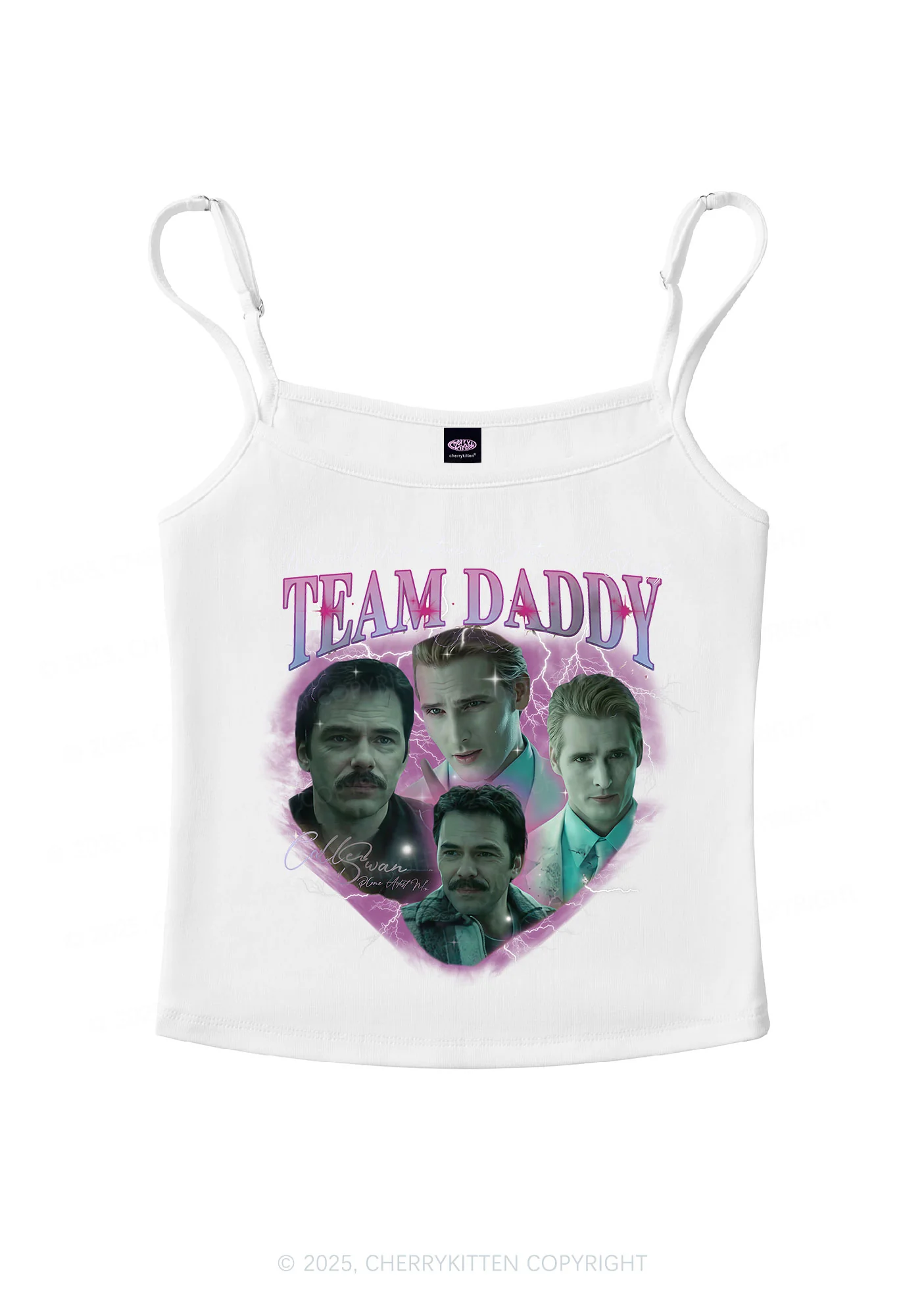 Team Daddy Y2K Spaghetti Strap Cami Cherrykitten - Image 4