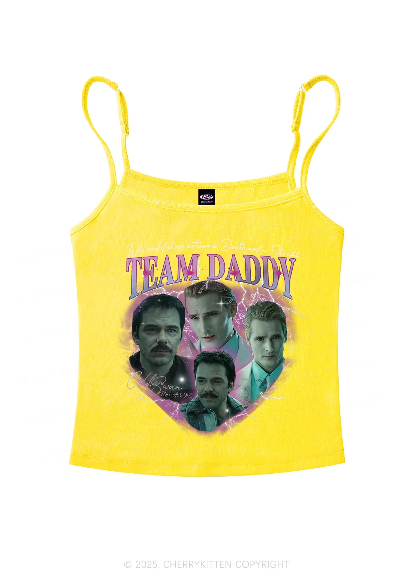 Team Daddy Y2K Spaghetti Strap Cami Cherrykitten - Image 6