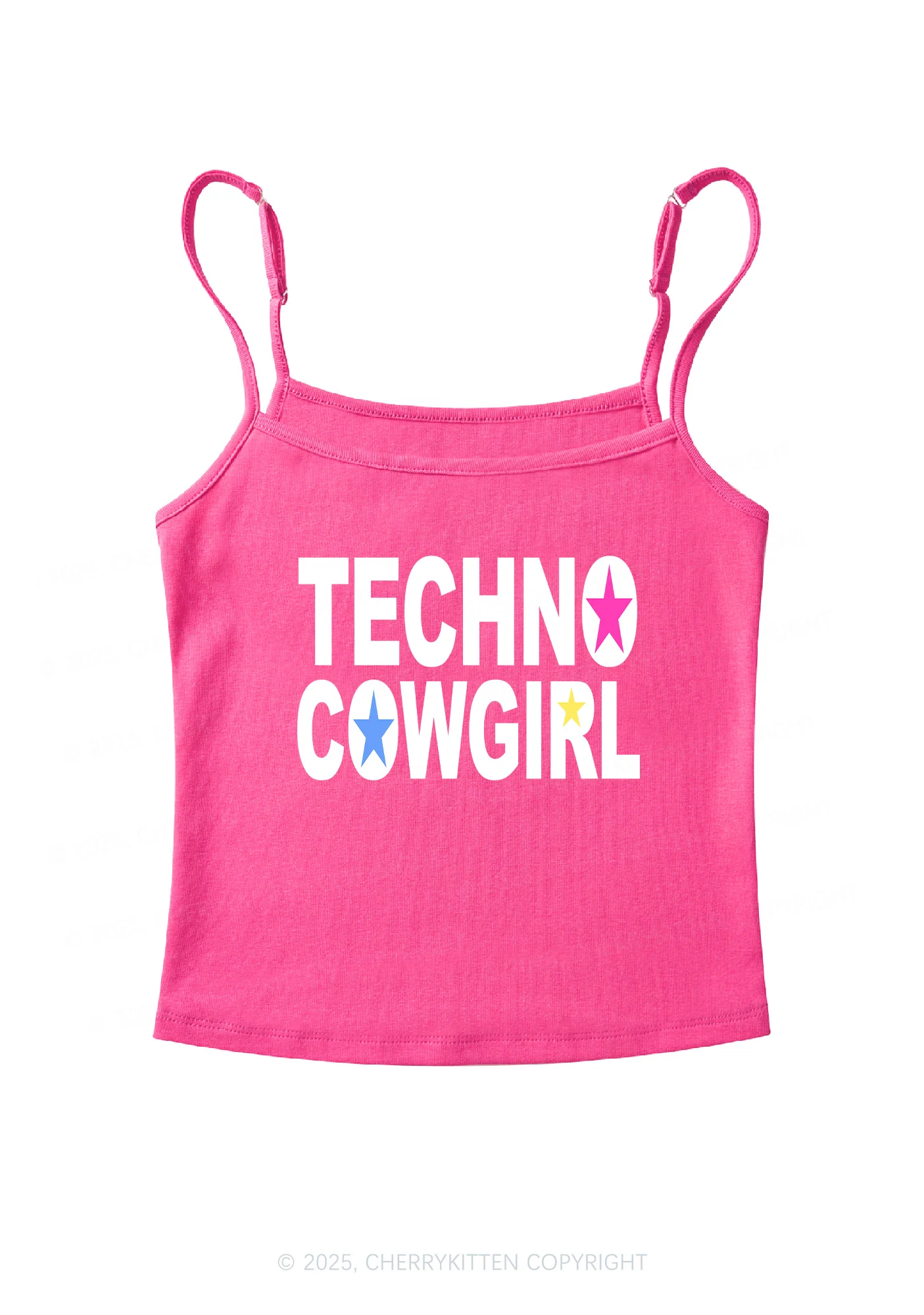 Techno Cowgirl Y2K Spaghetti Strap Cami Cherrykitten - Image 5
