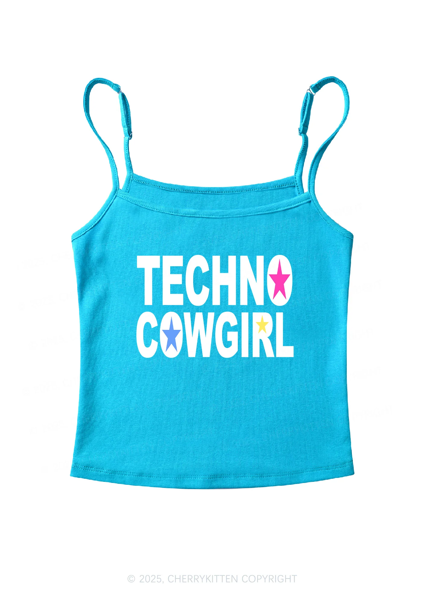Techno Cowgirl Y2K Spaghetti Strap Cami Cherrykitten - Image 6