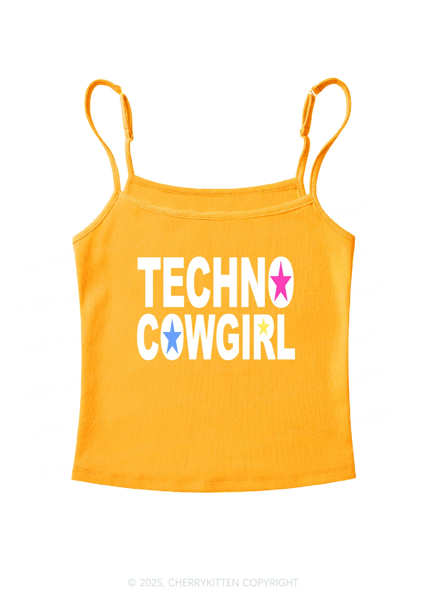 Techno Cowgirl Y2K Spaghetti Strap Cami Cherrykitten - Image 7